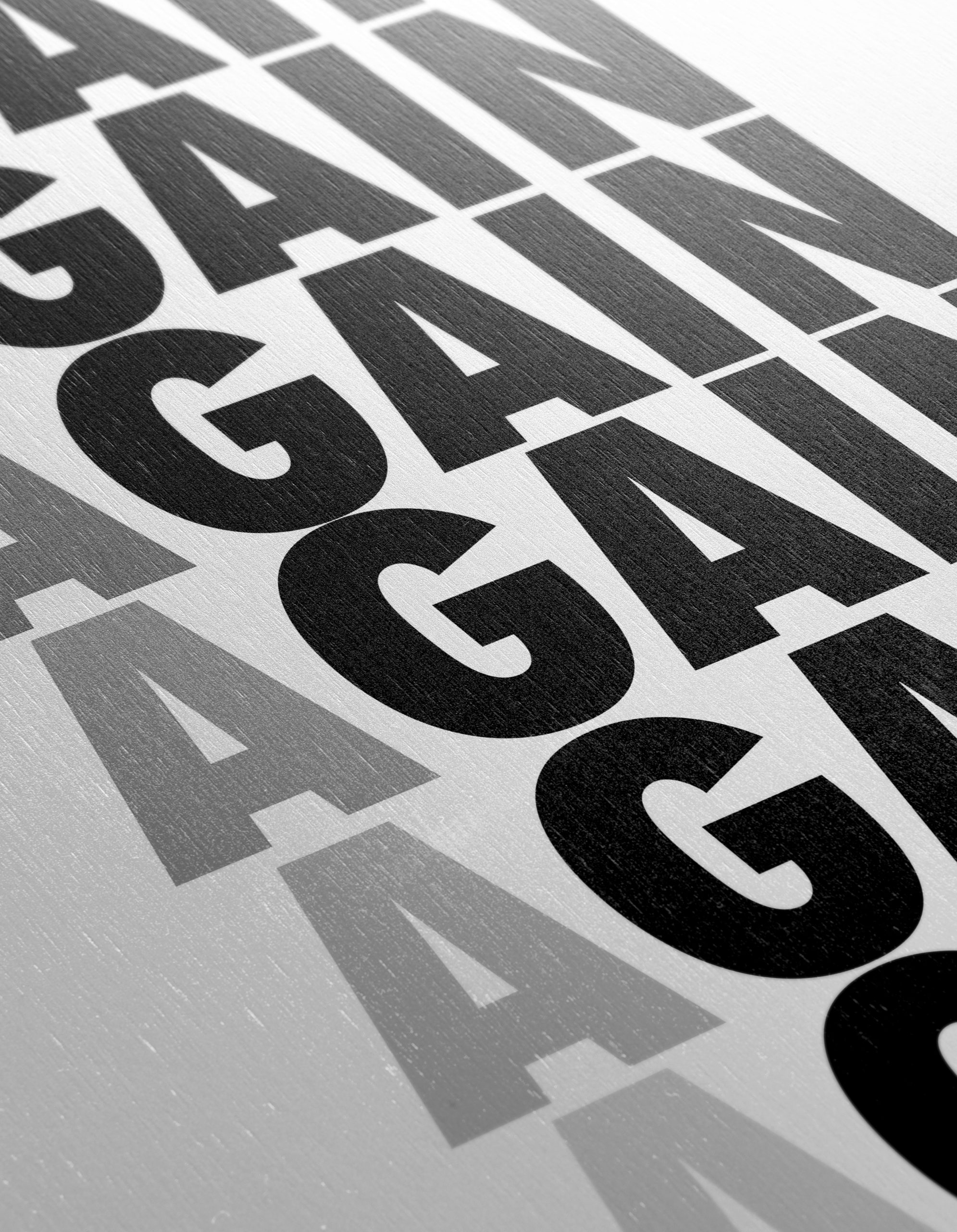 Bold Aesthetic Poster with Repeating Text - Image 12