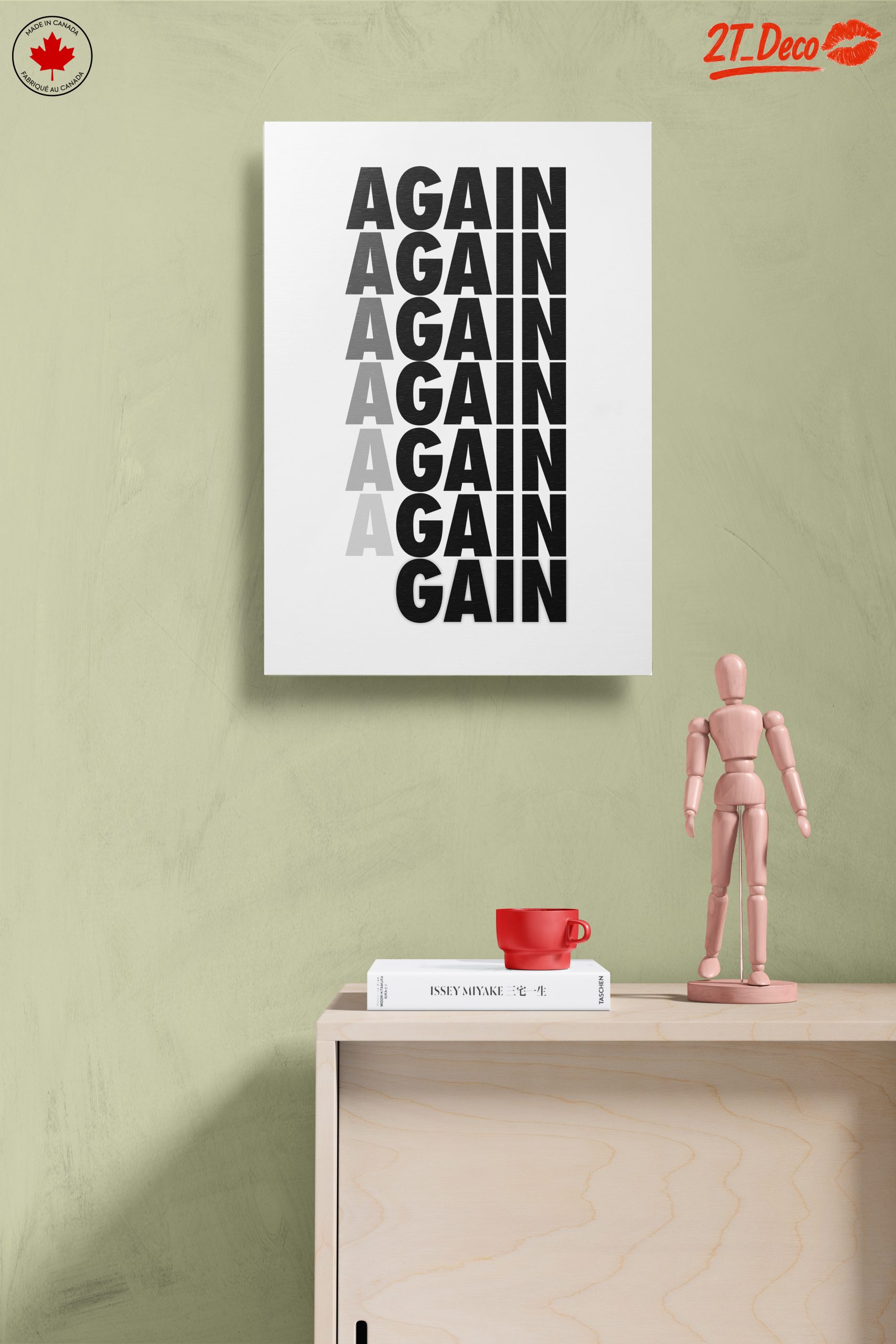 Bold Aesthetic Poster with Repeating Text - Image 14