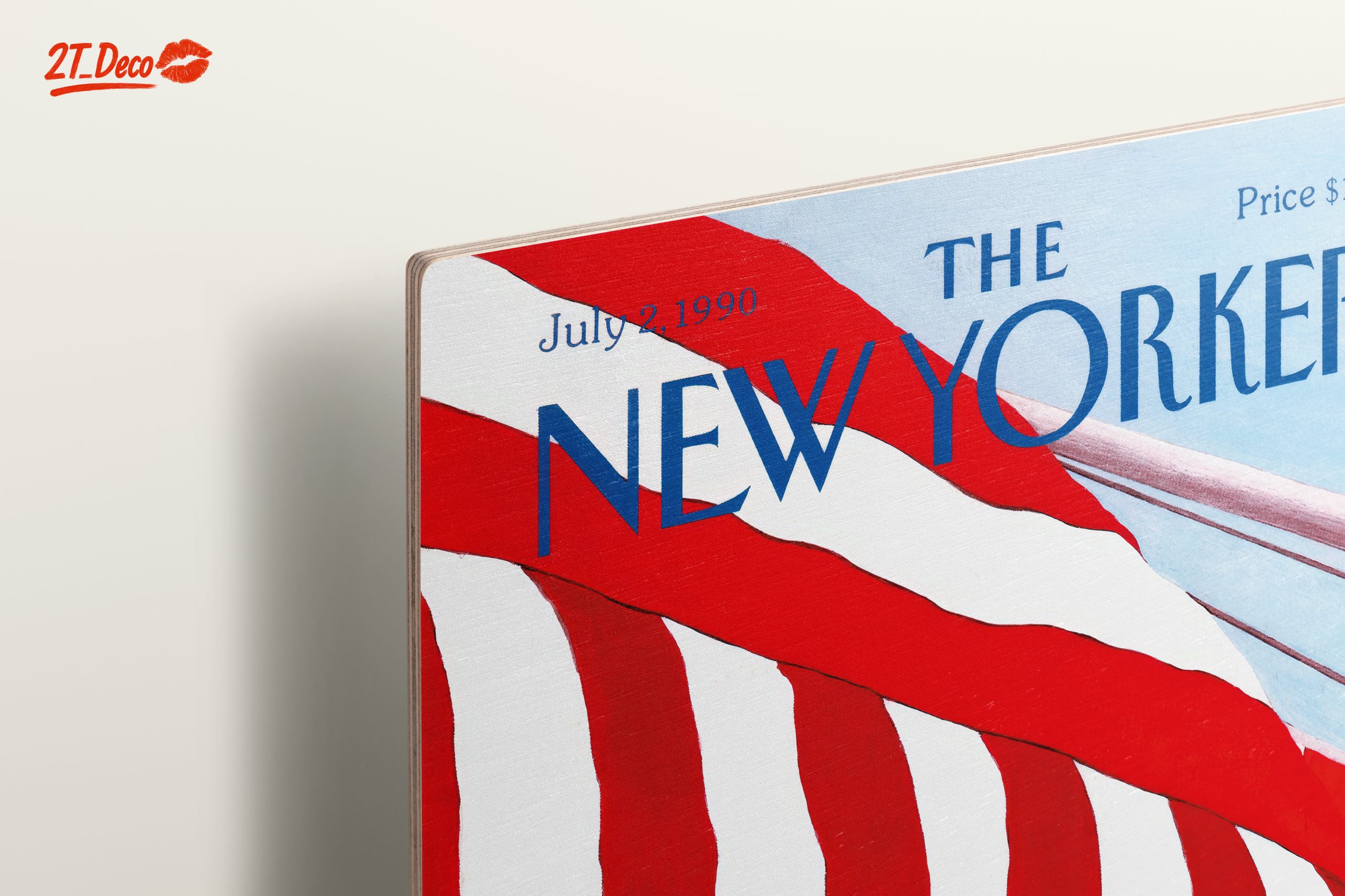 The New Yorker Magazine Cover with American Flags - Image 15
