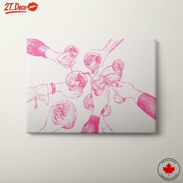 Celebratory Cocktail Gathering Art