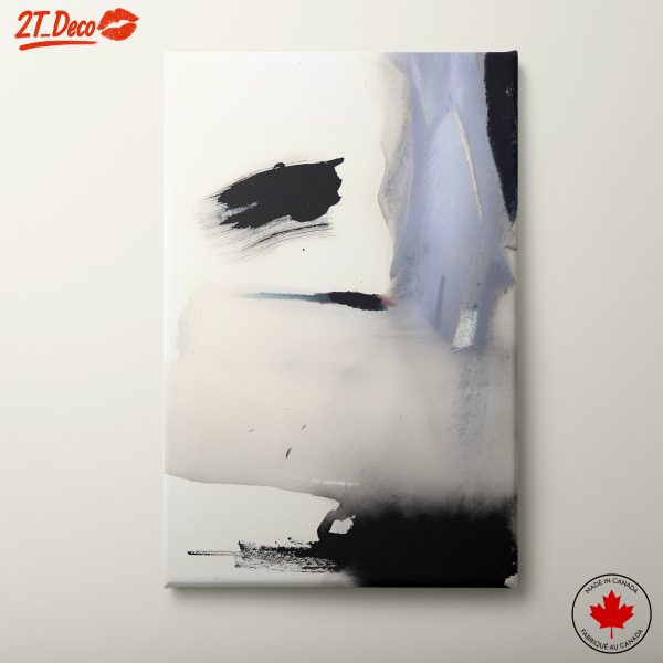Modern Abstract Black and White Artwork
