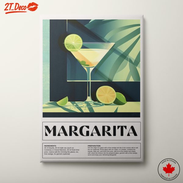 Refreshing Margarita Cocktail Recipe Art
