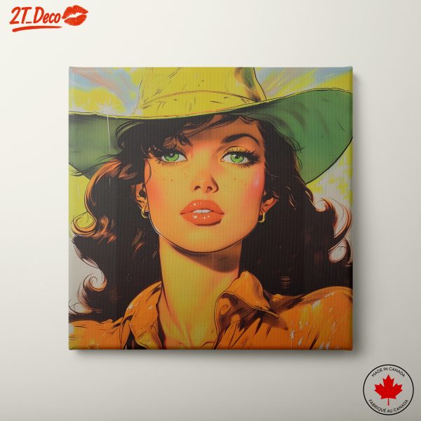 Vibrant Western Style Portrait Art