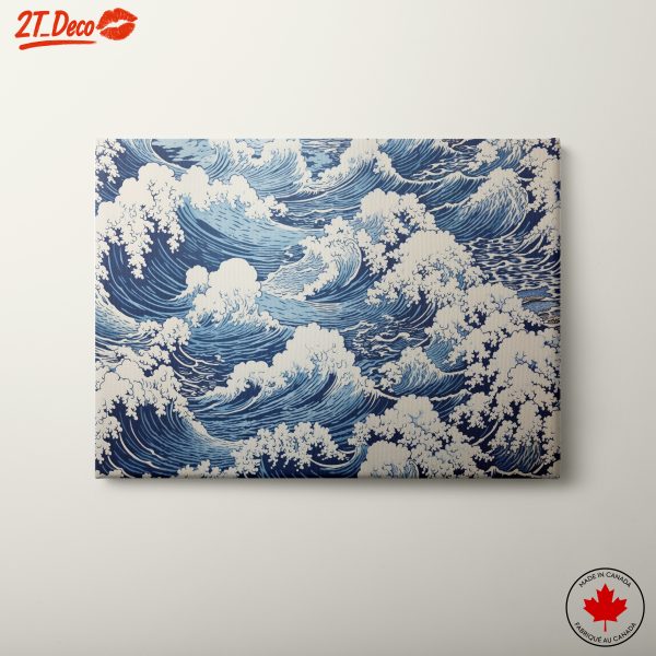 Dynamic Abstract Ocean Waves Artwork