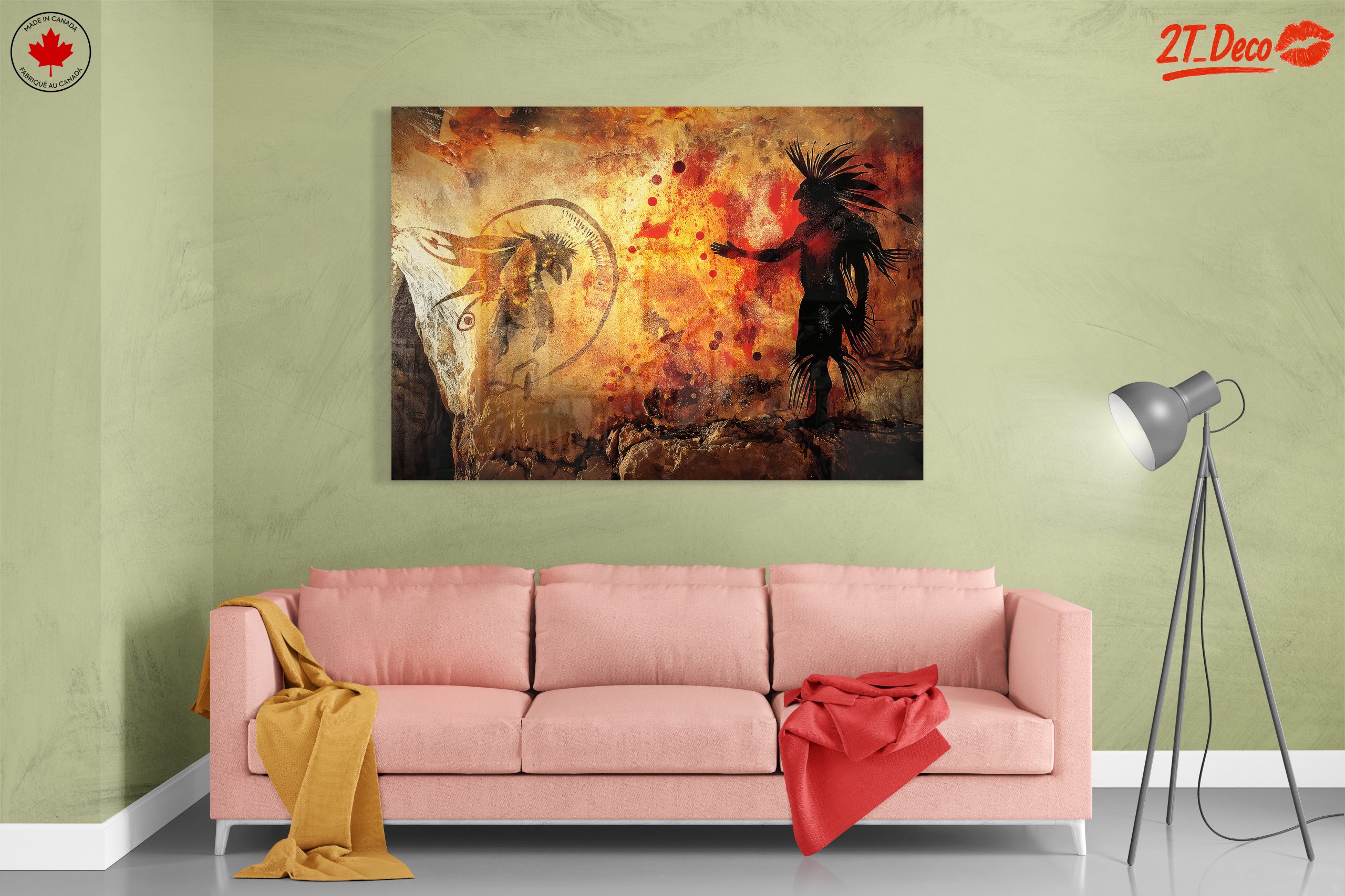 Ancient Cave Art with Abstract Figures - Image 7