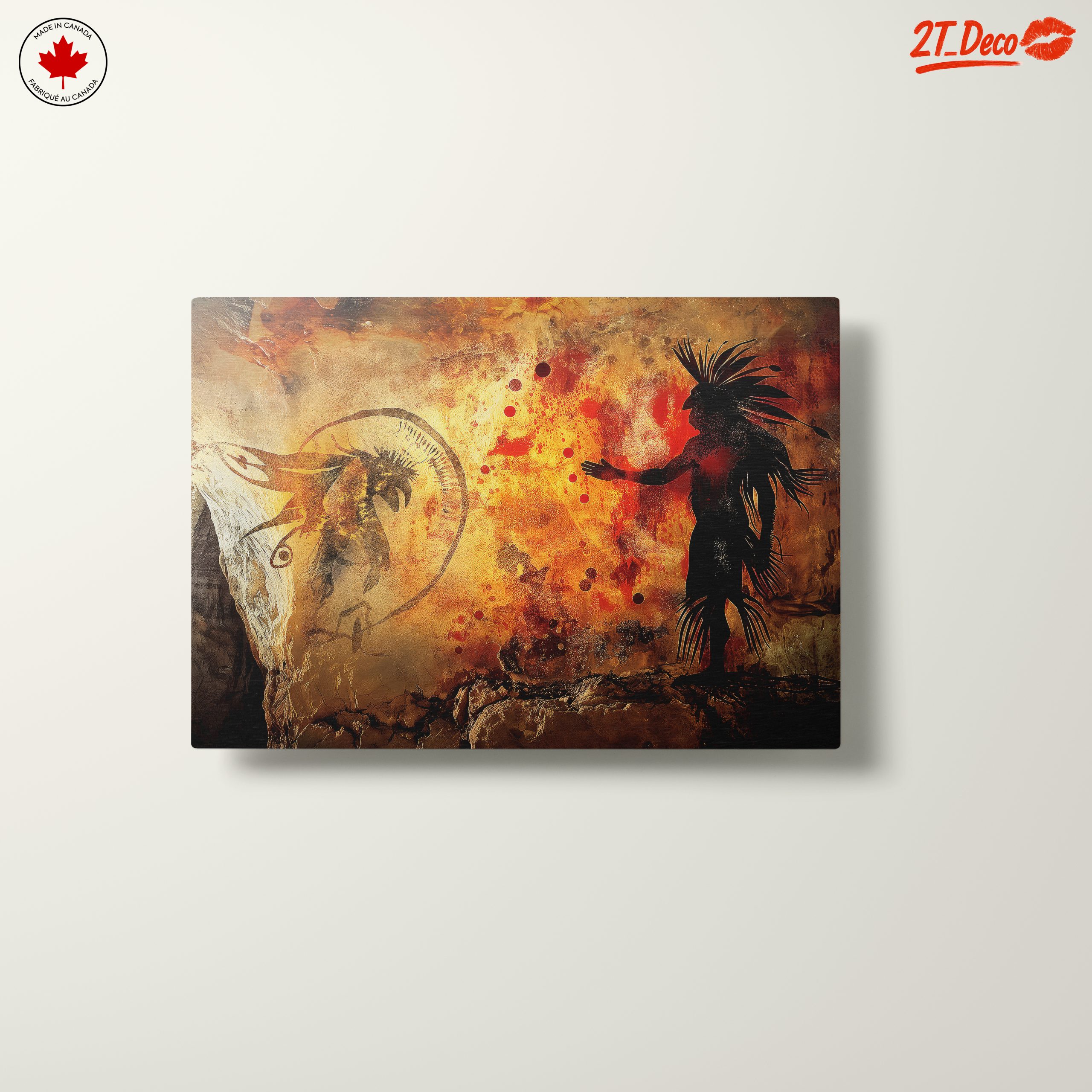 Ancient Cave Art with Abstract Figures - Image 10