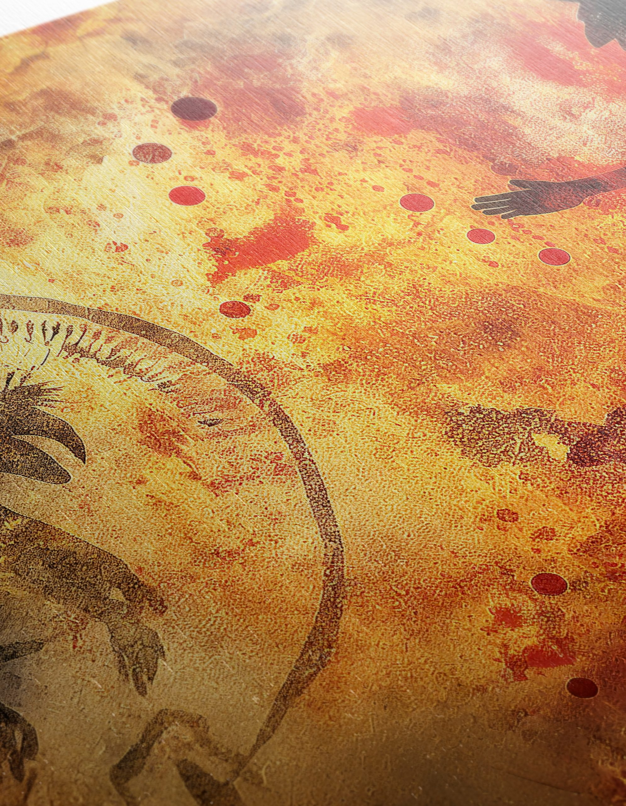 Ancient Cave Art with Abstract Figures - Image 12