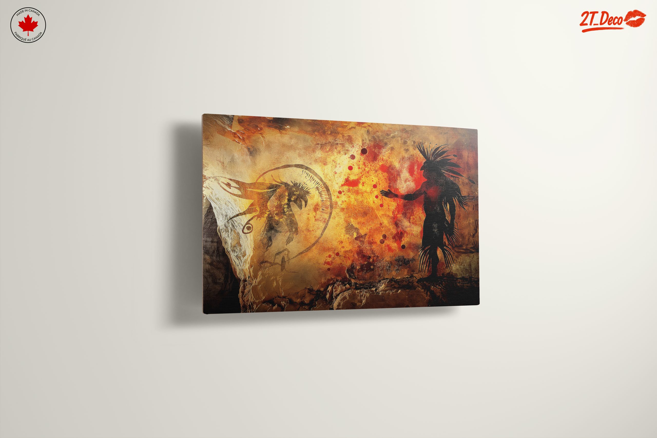 Ancient Cave Art with Abstract Figures - Image 13
