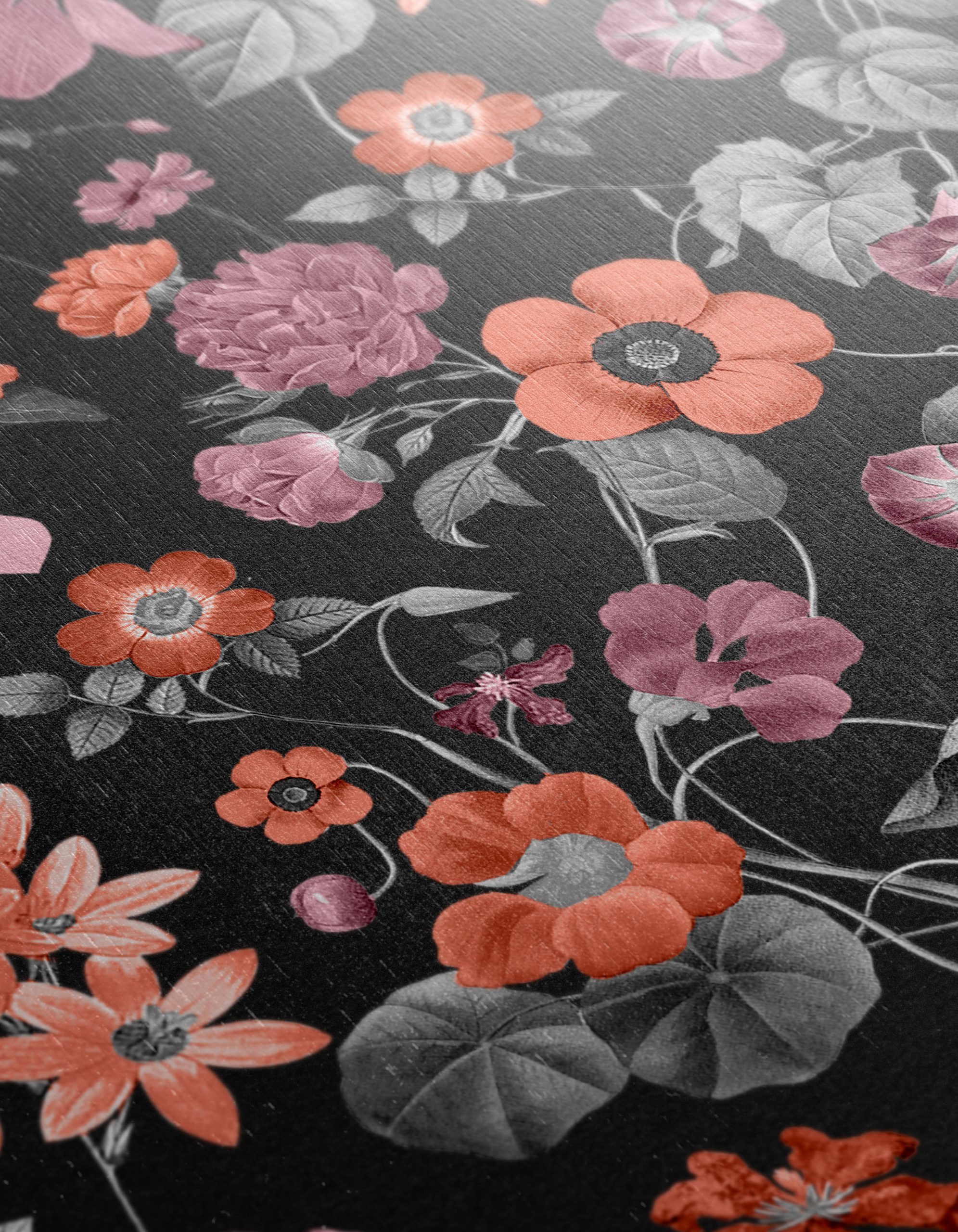 Floral Pattern Art with Dark Background - Image 12