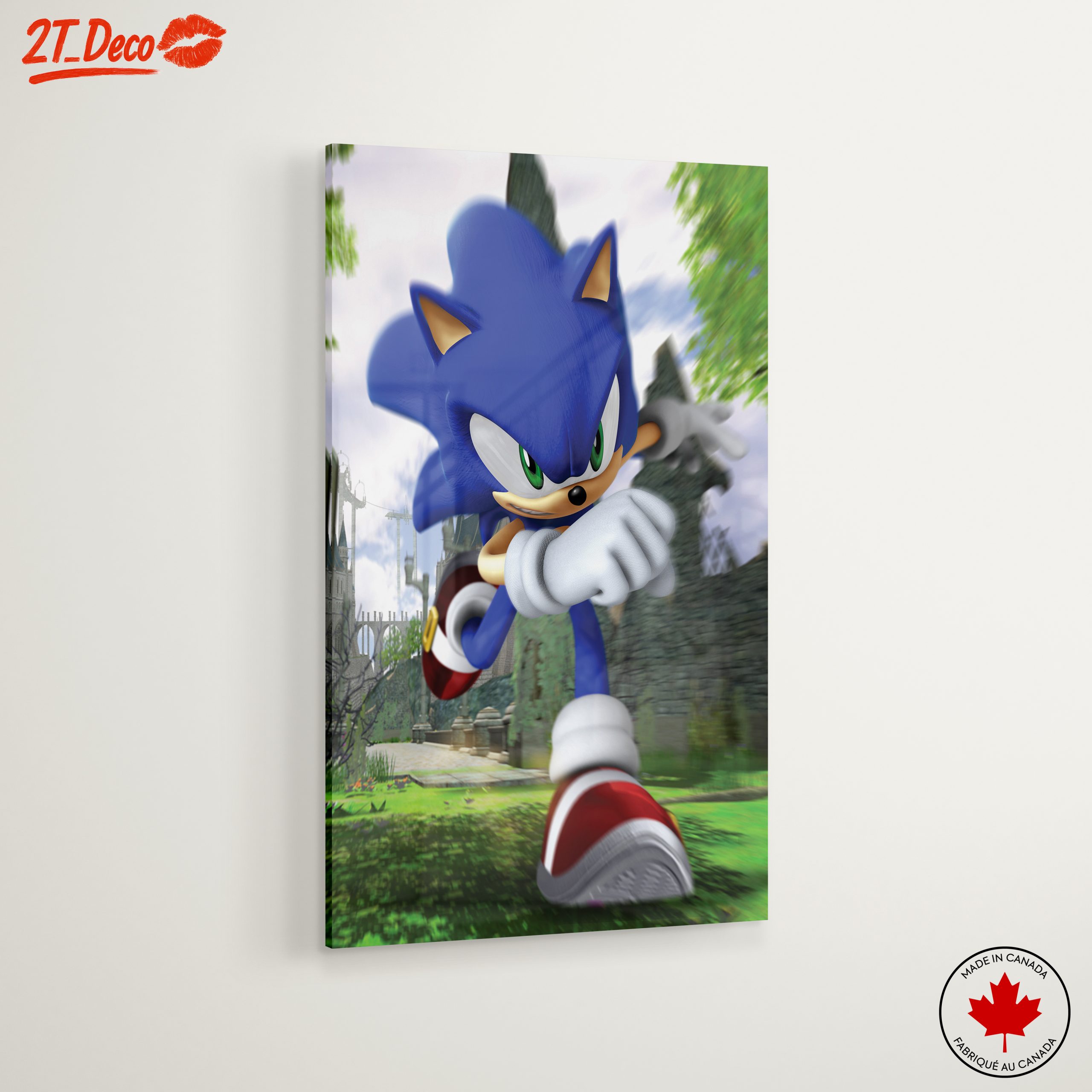 Sonic the Hedgehog Running in a Lush Landscape - Image 6