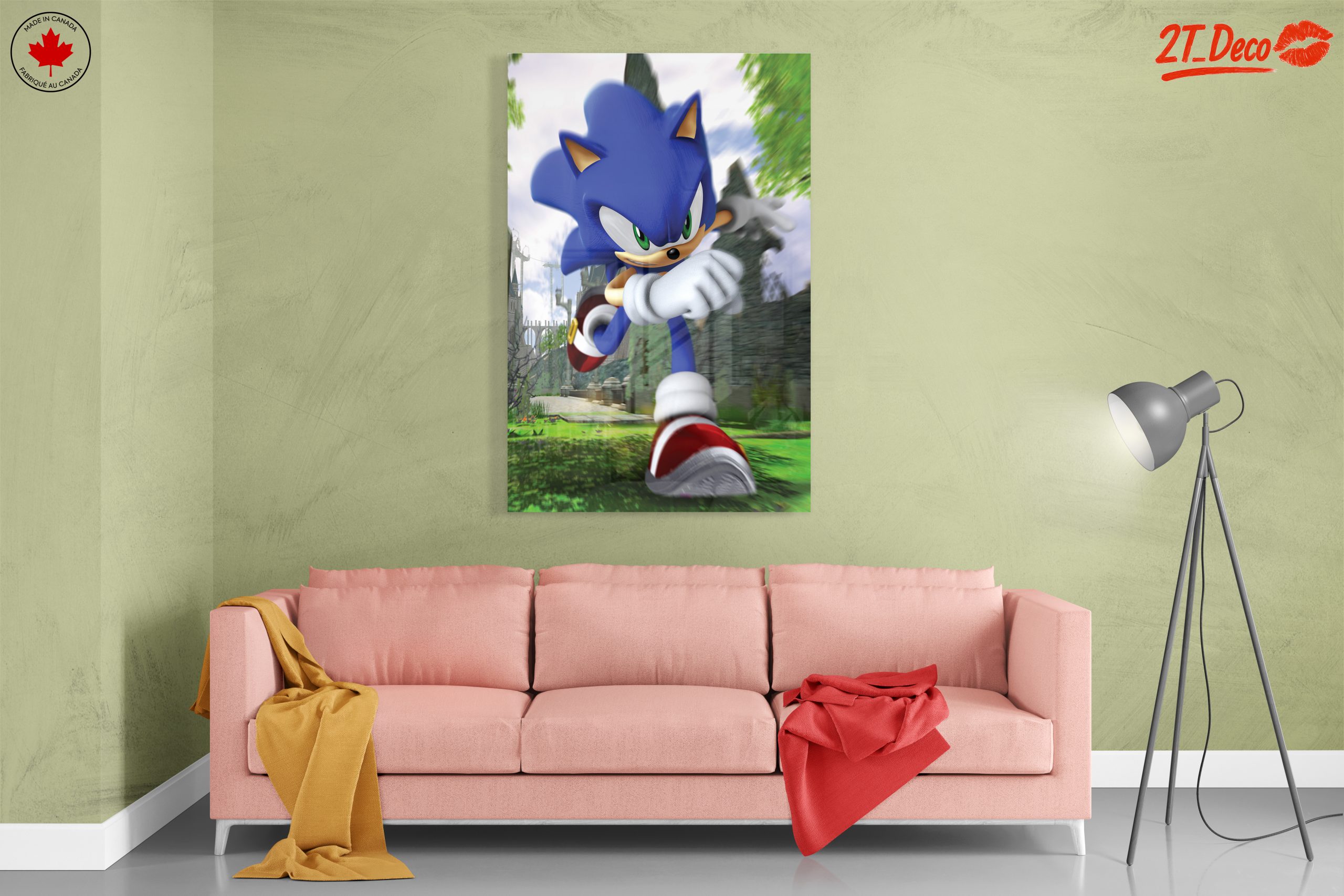 Sonic the Hedgehog Running in a Lush Landscape - Image 7