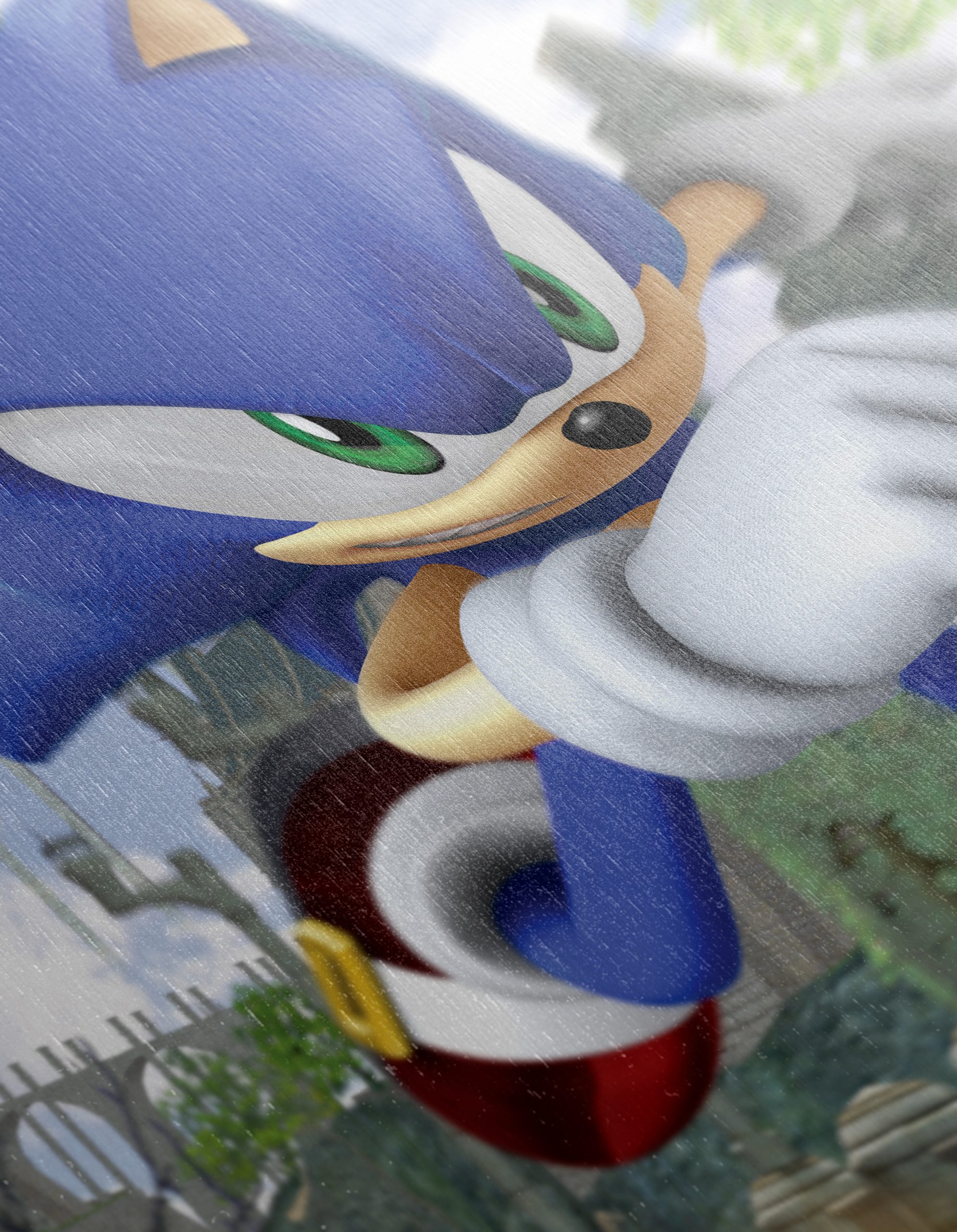 Sonic the Hedgehog Running in a Lush Landscape - Image 12
