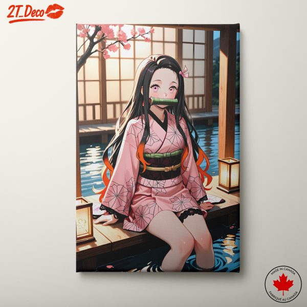 Demon Slayer Character in Pink Kimono