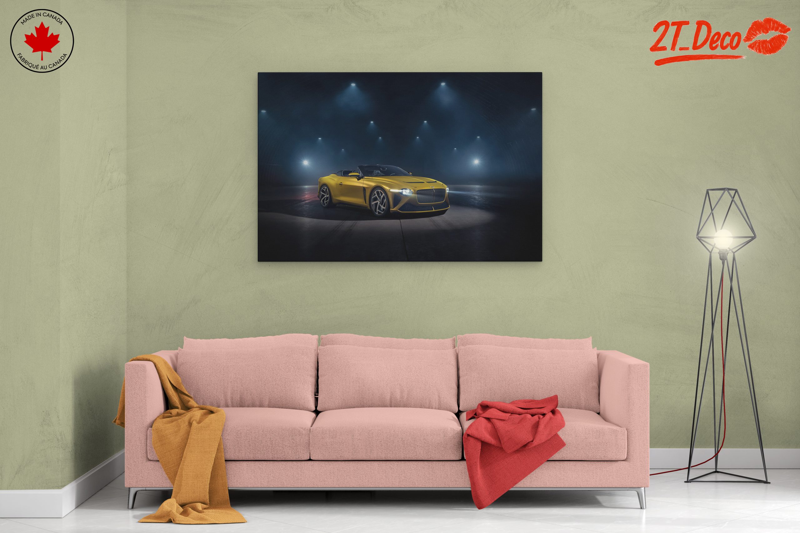 Stunning Classic Car Under Dramatic Lights - Image 2