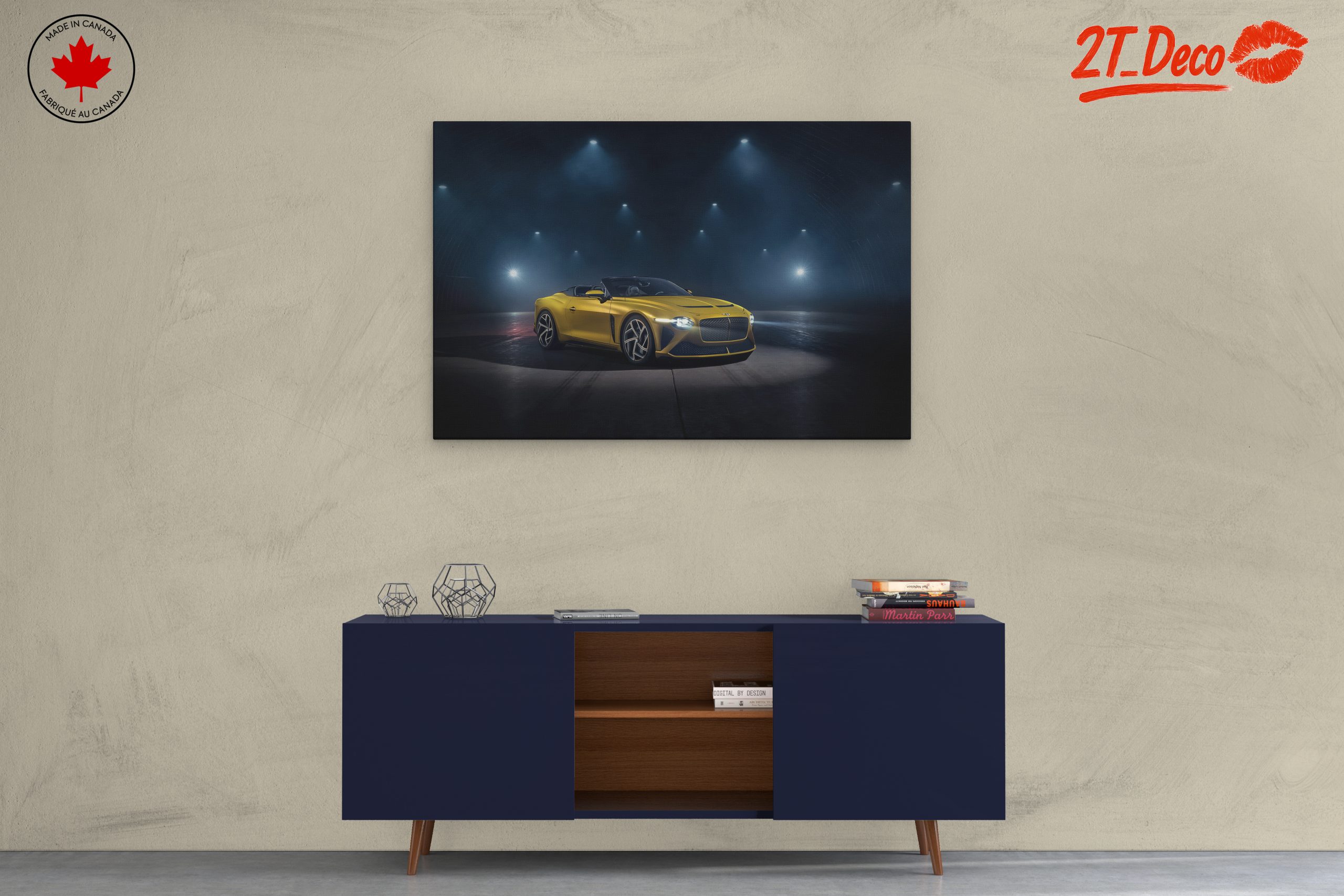 Stunning Classic Car Under Dramatic Lights - Image 3