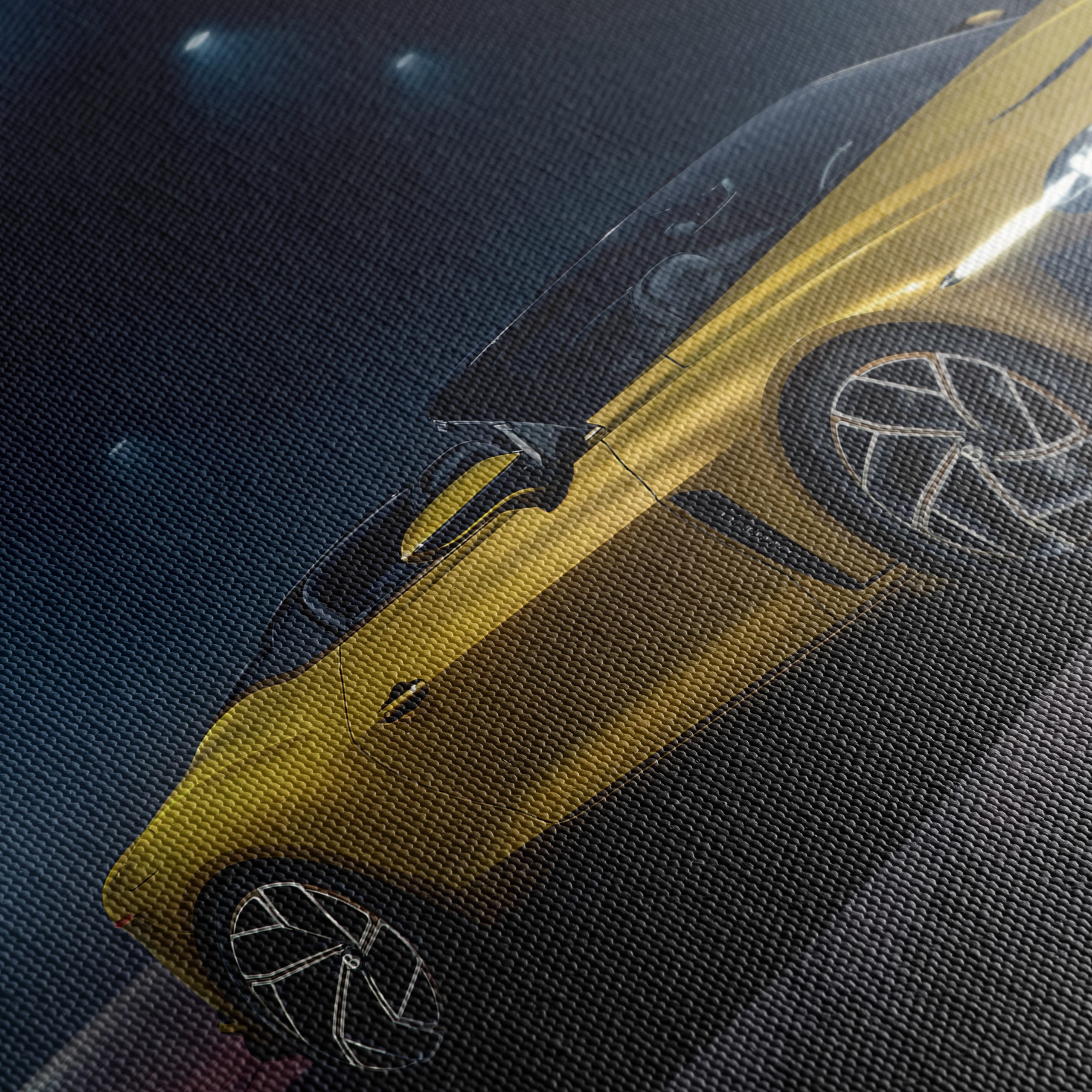 Stunning Classic Car Under Dramatic Lights - Image 5