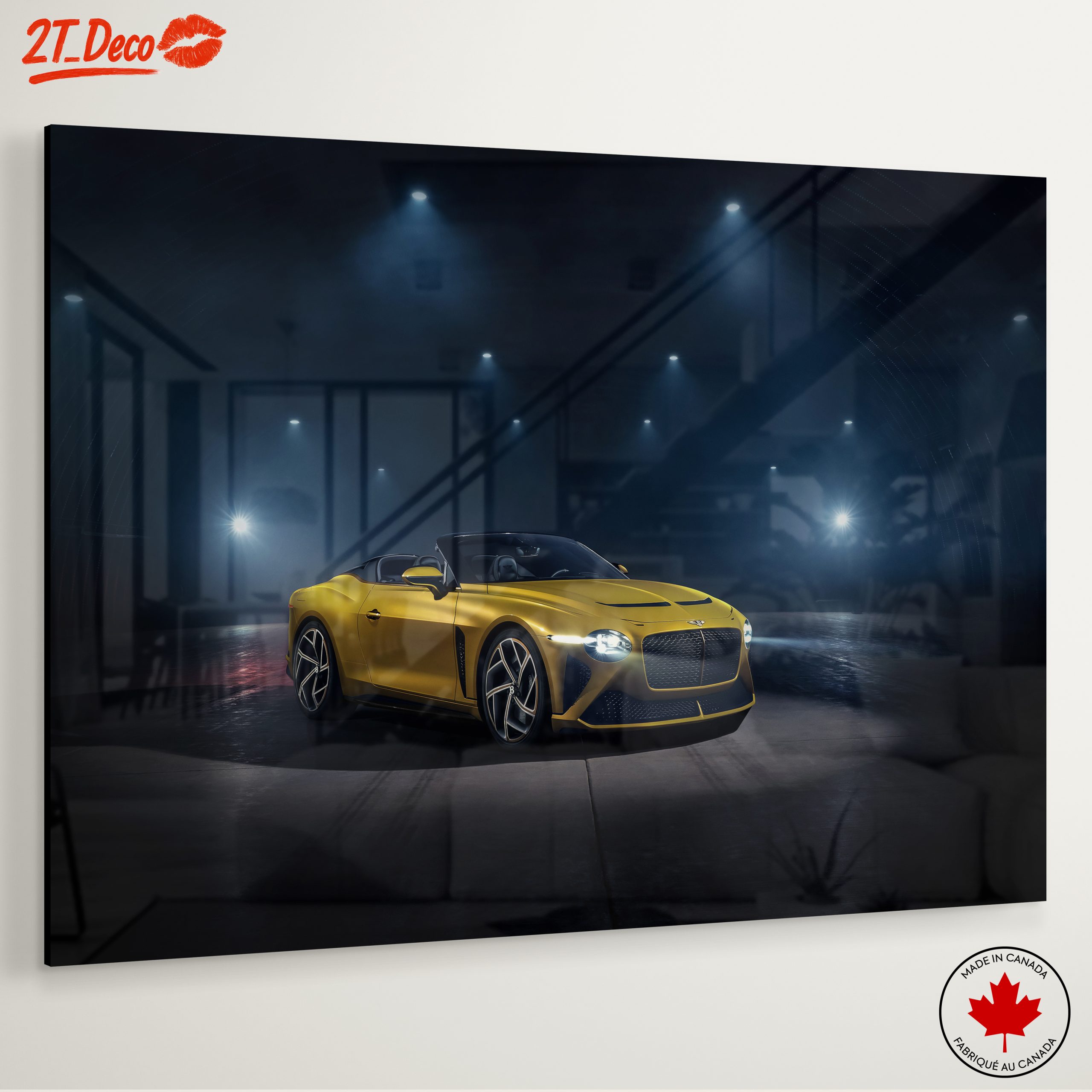 Stunning Classic Car Under Dramatic Lights - Image 6