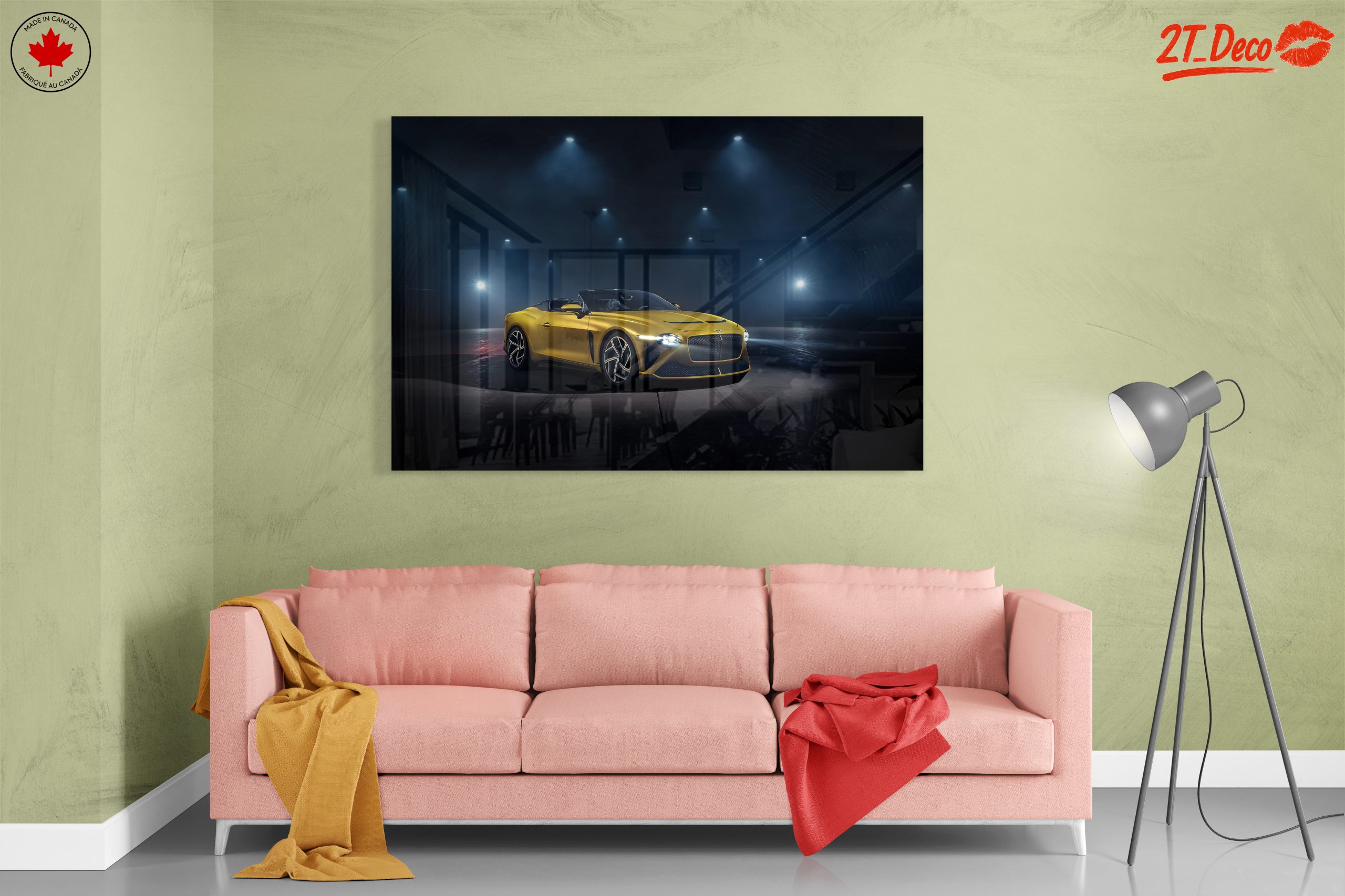 Stunning Classic Car Under Dramatic Lights - Image 7