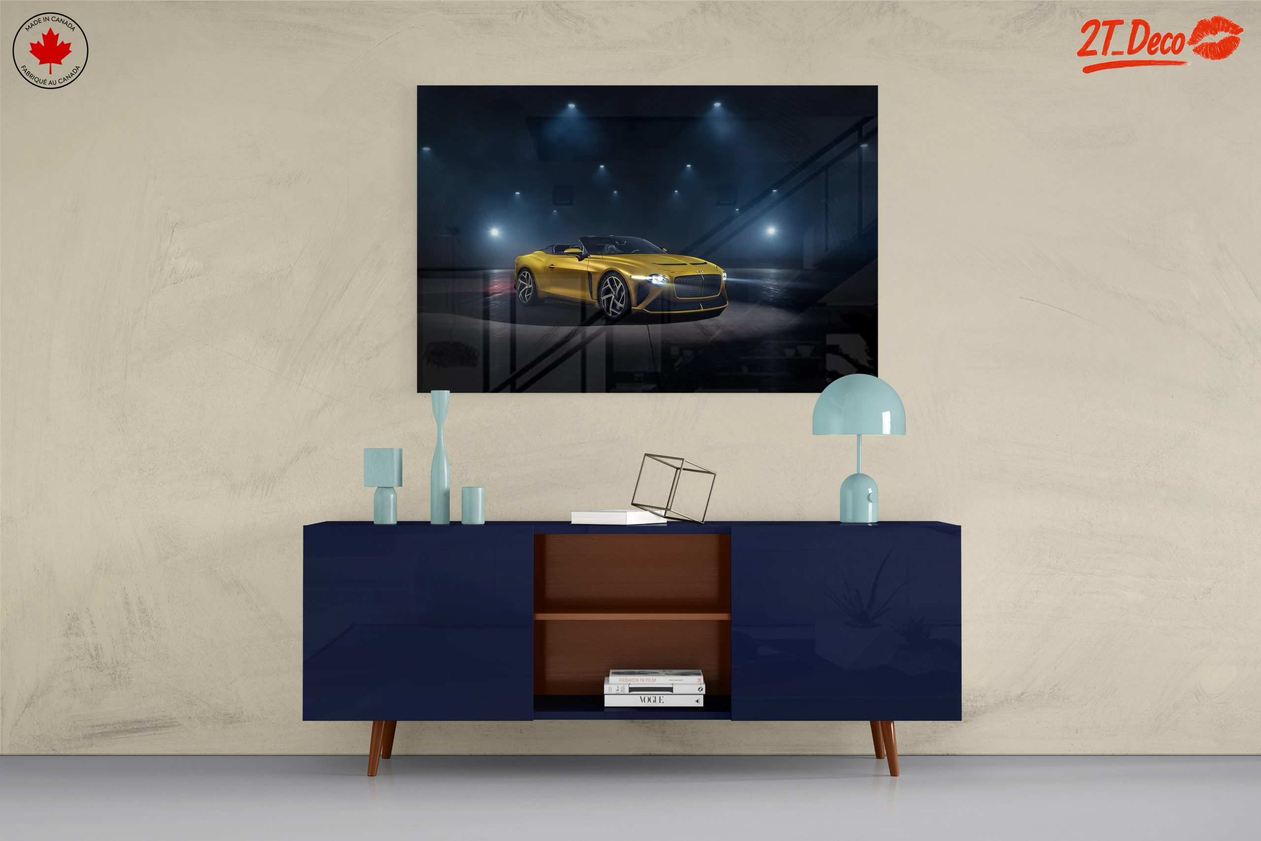 Stunning Classic Car Under Dramatic Lights - Image 8