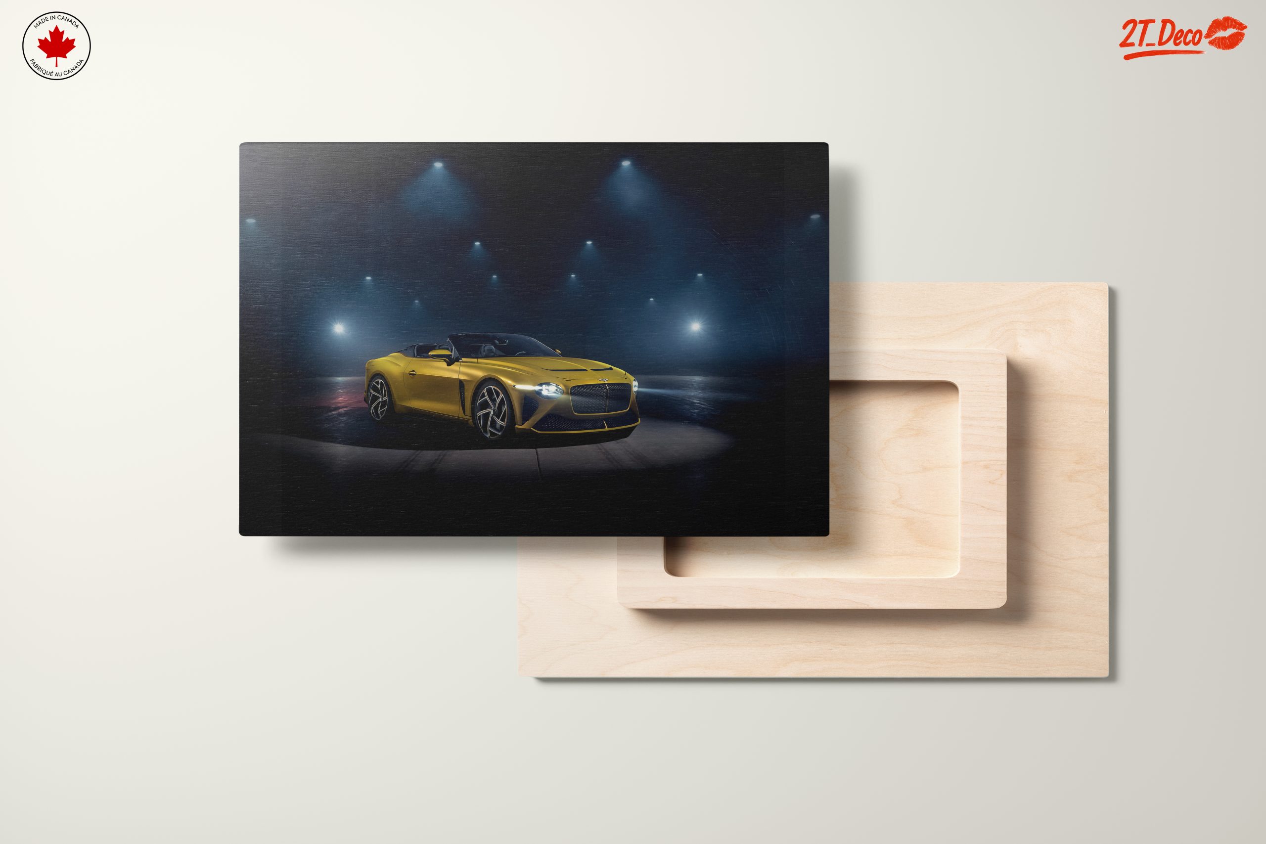 Stunning Classic Car Under Dramatic Lights - Image 11
