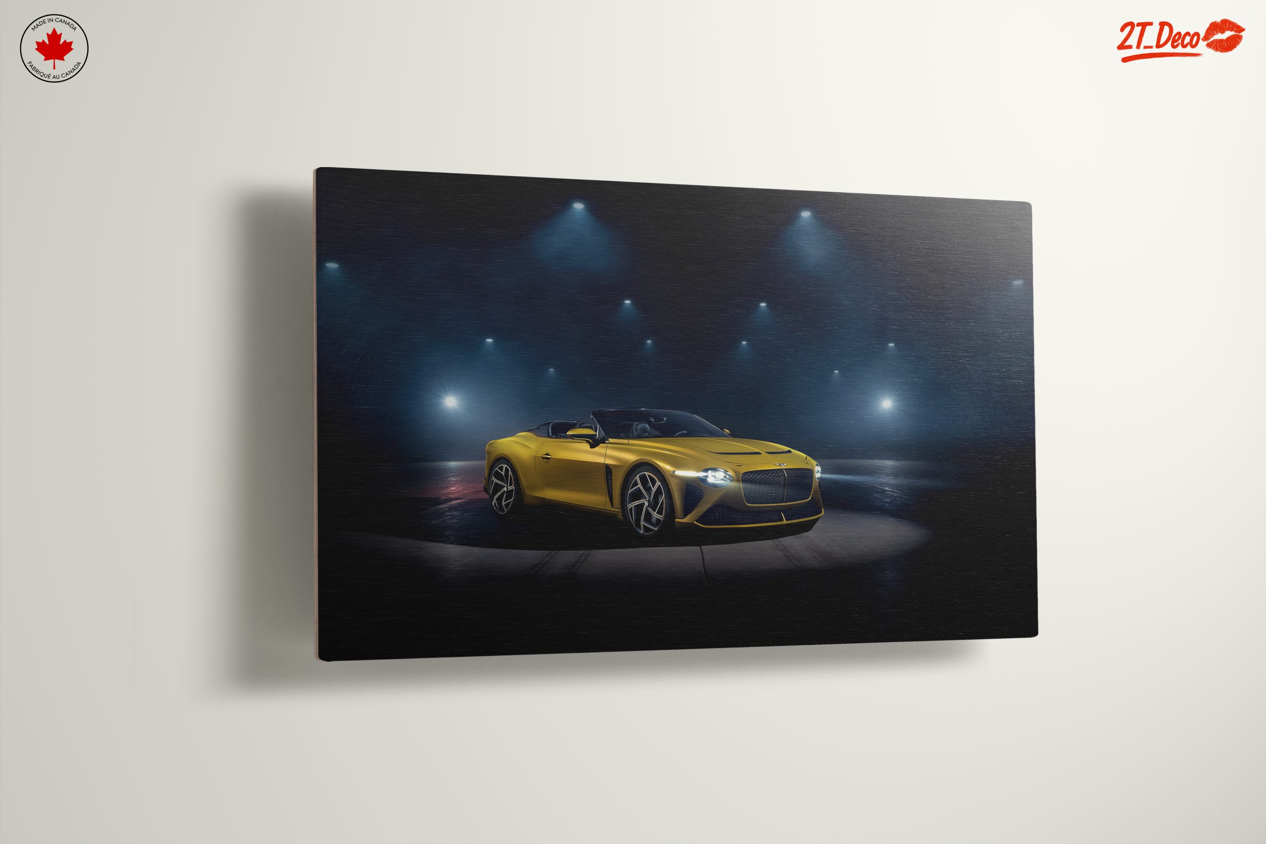 Stunning Classic Car Under Dramatic Lights - Image 13