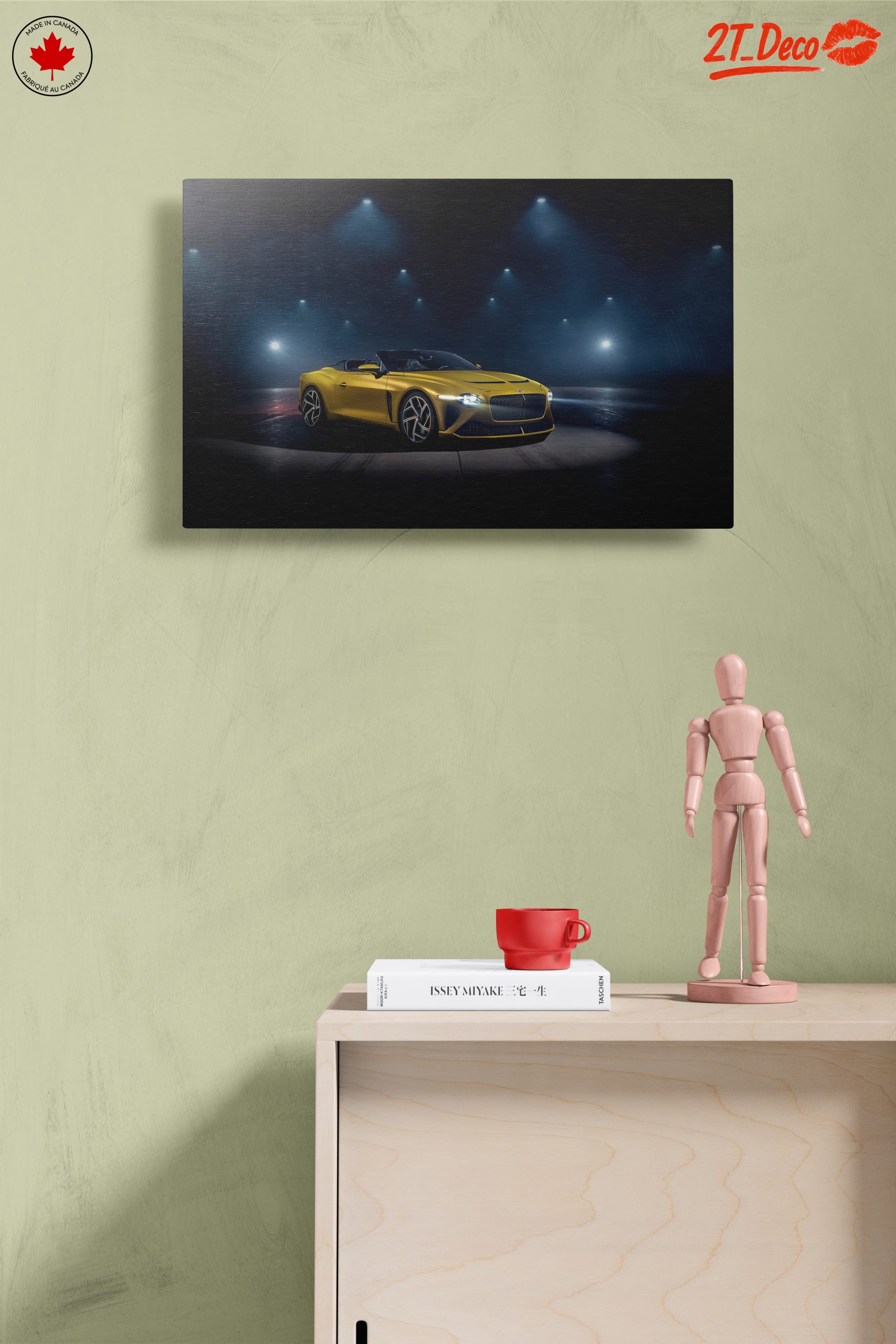 Stunning Classic Car Under Dramatic Lights - Image 14