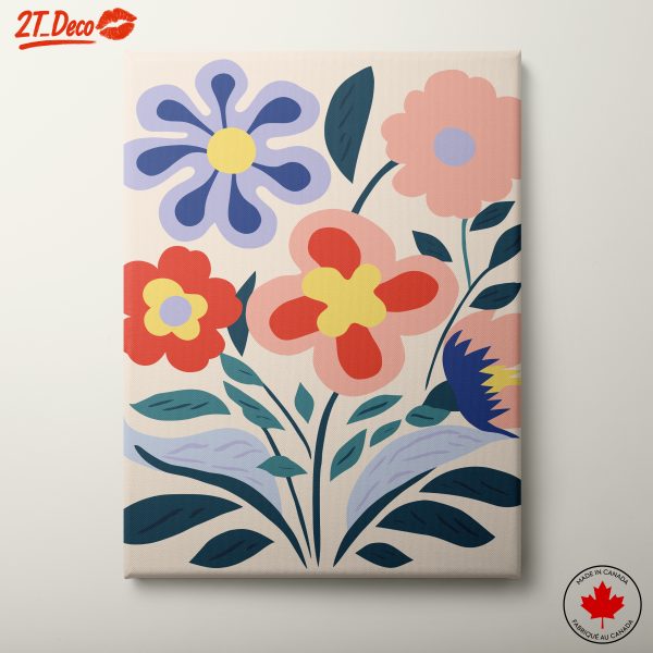 Vibrant Botanical Abstract Art