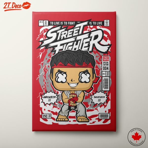 Street Fighter Character Art with Ryu in Action