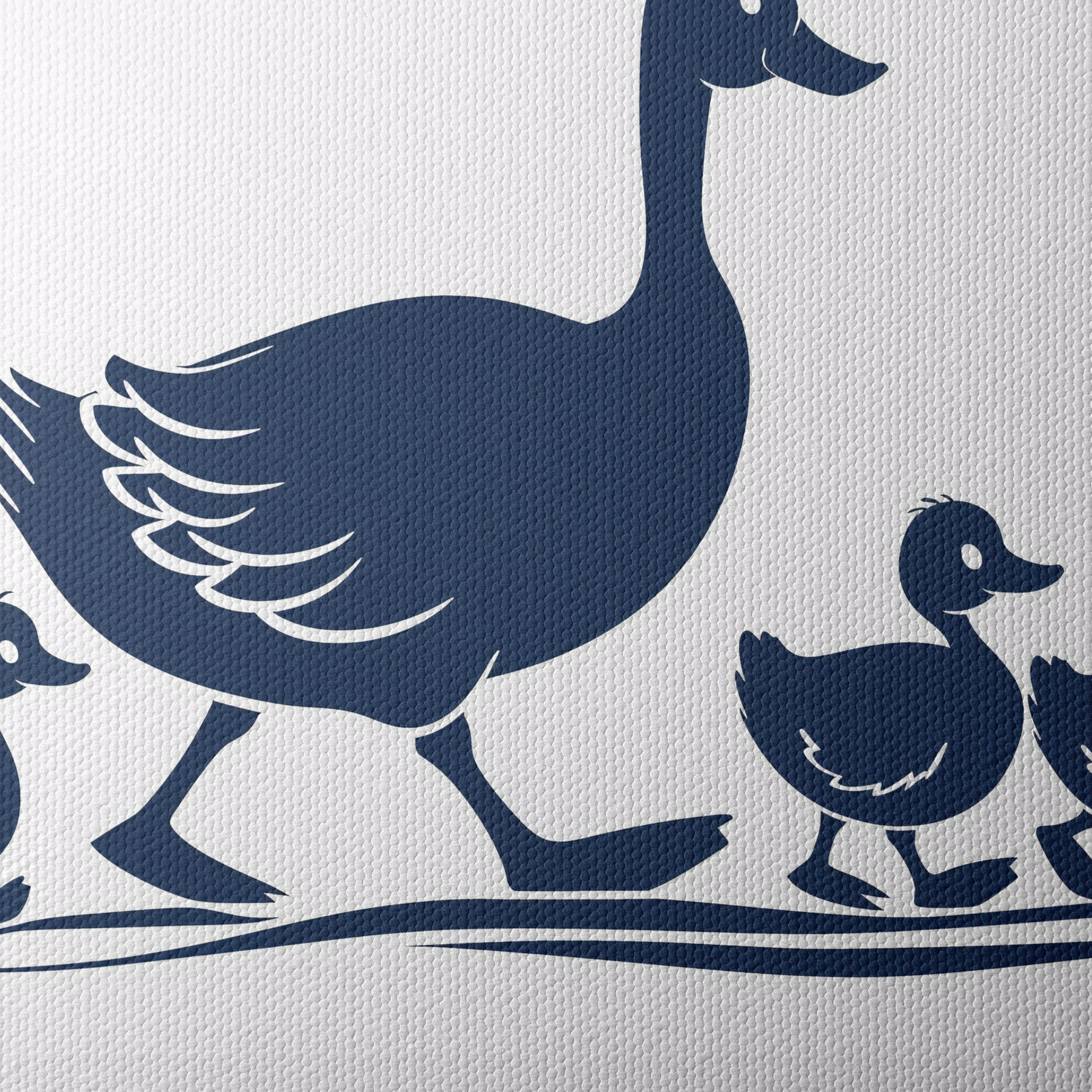 Charming Duck and Ducklings Illustration - Image 4