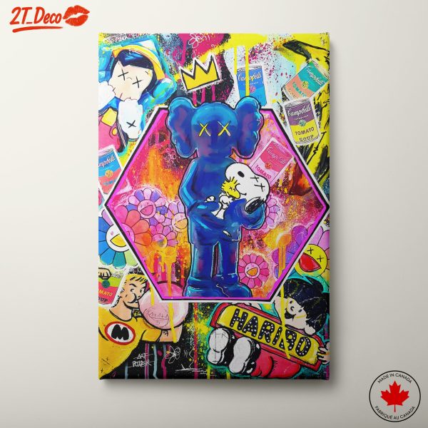 Vibrant Pop Culture Graphical Art