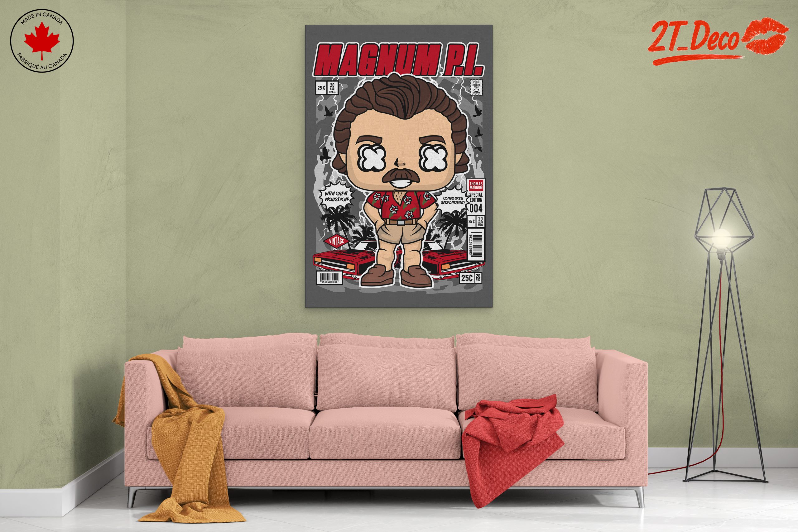 Vintage Magnum P.I. Character Art - Image 2