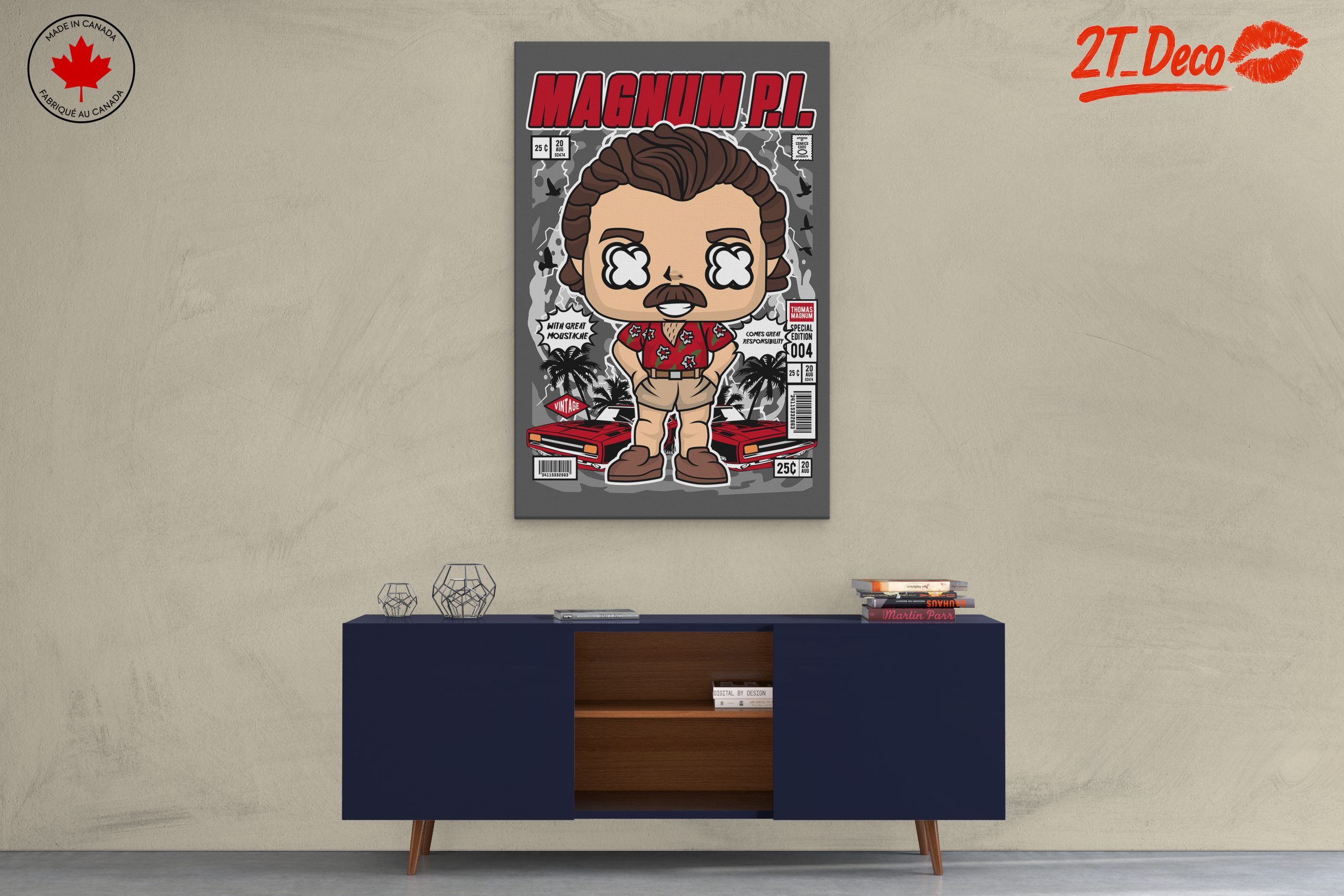 Vintage Magnum P.I. Character Art - Image 3