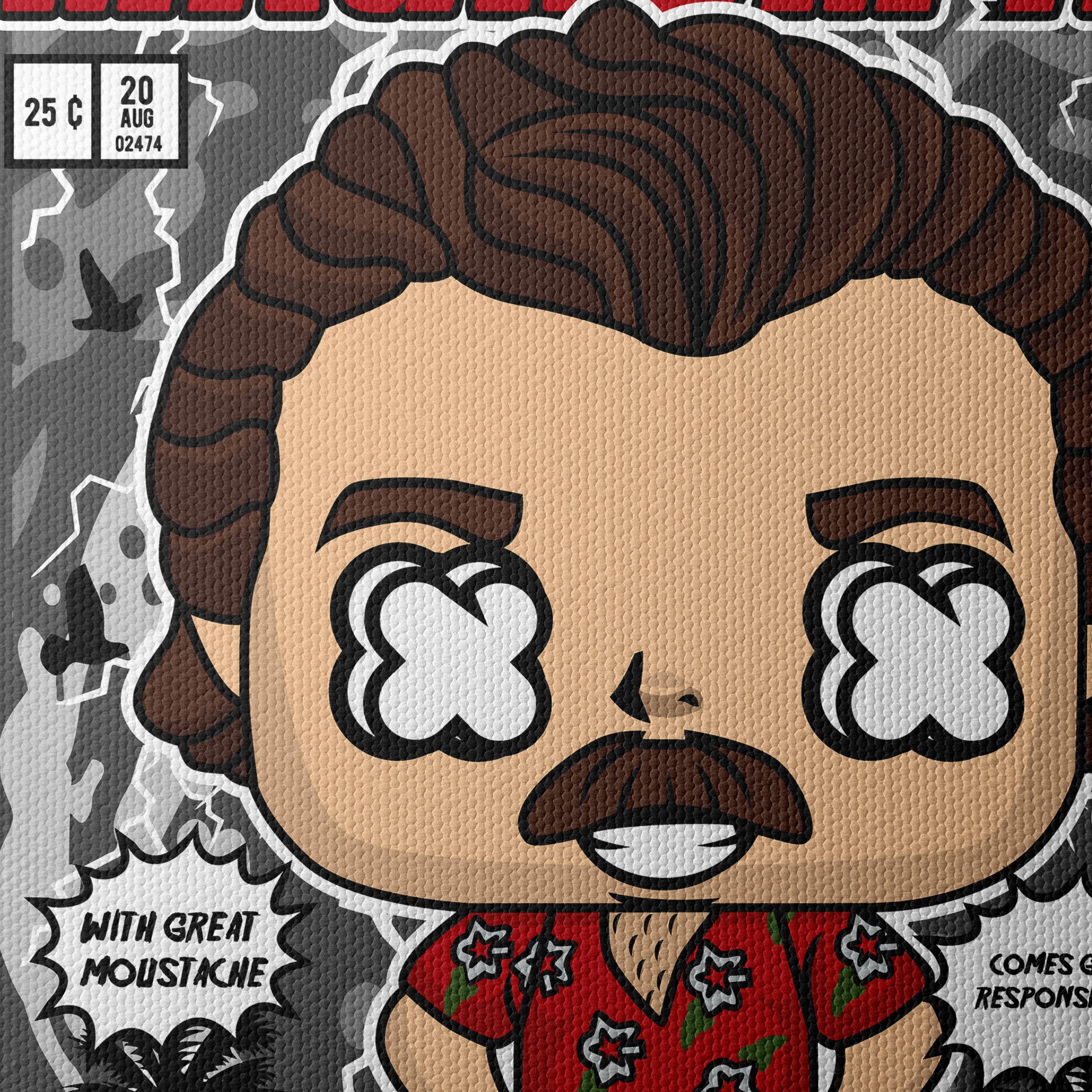 Vintage Magnum P.I. Character Art - Image 4