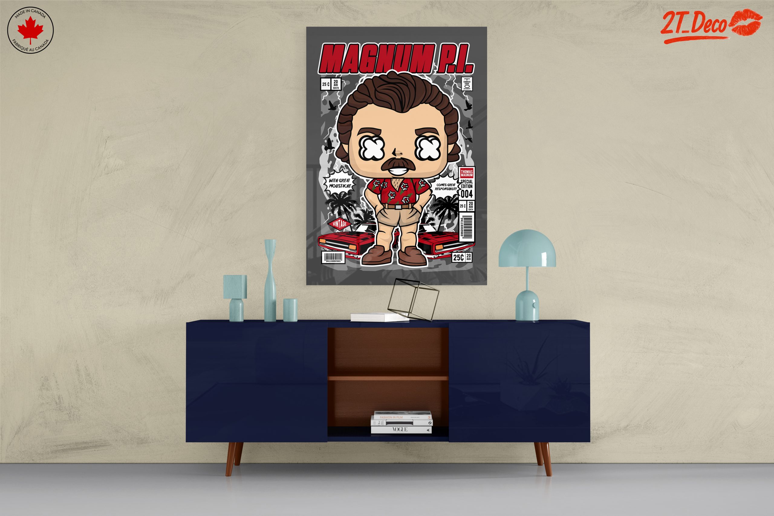 Vintage Magnum P.I. Character Art - Image 8