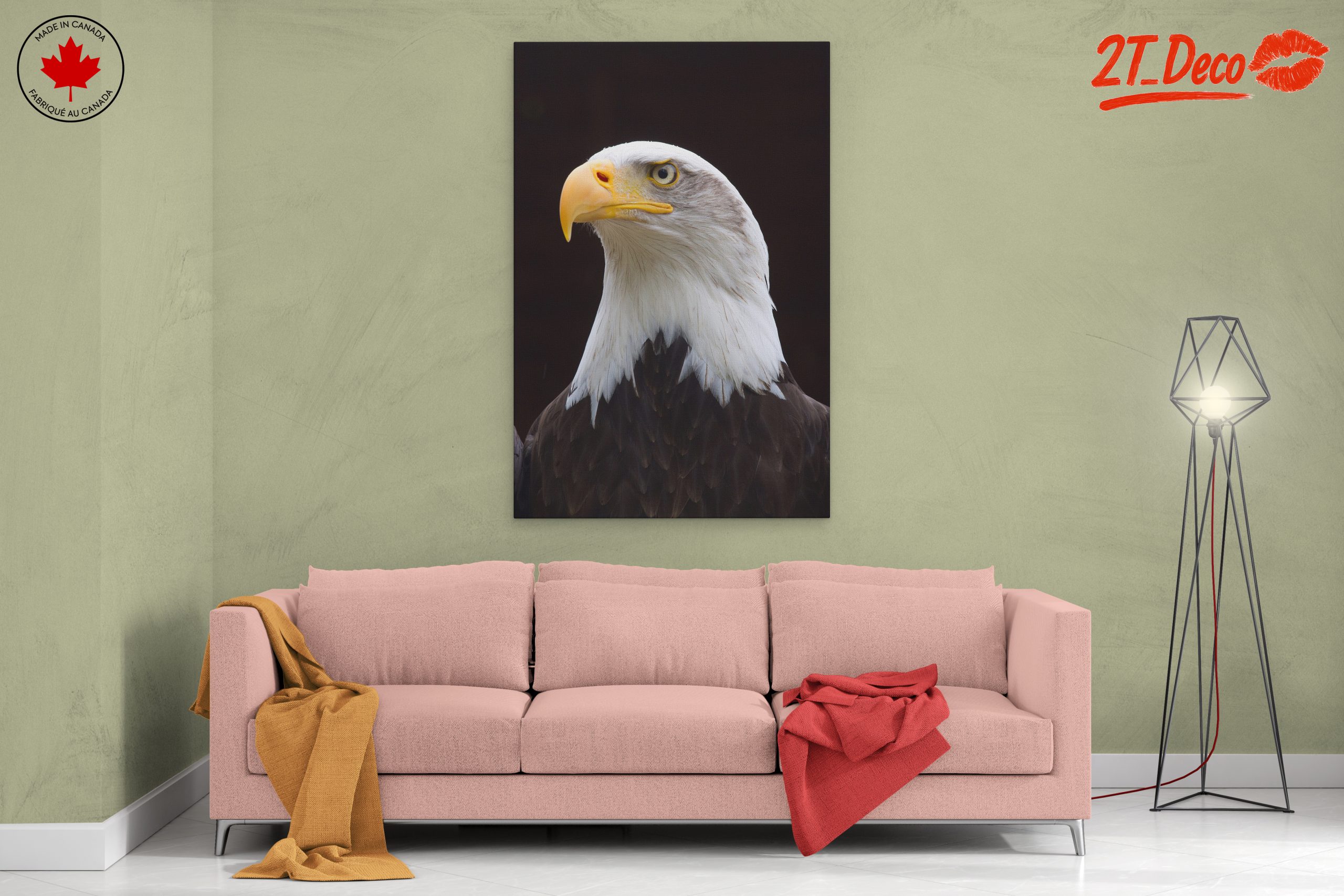 Majestic Eagle Portrait Wall Art 2 - Image 2