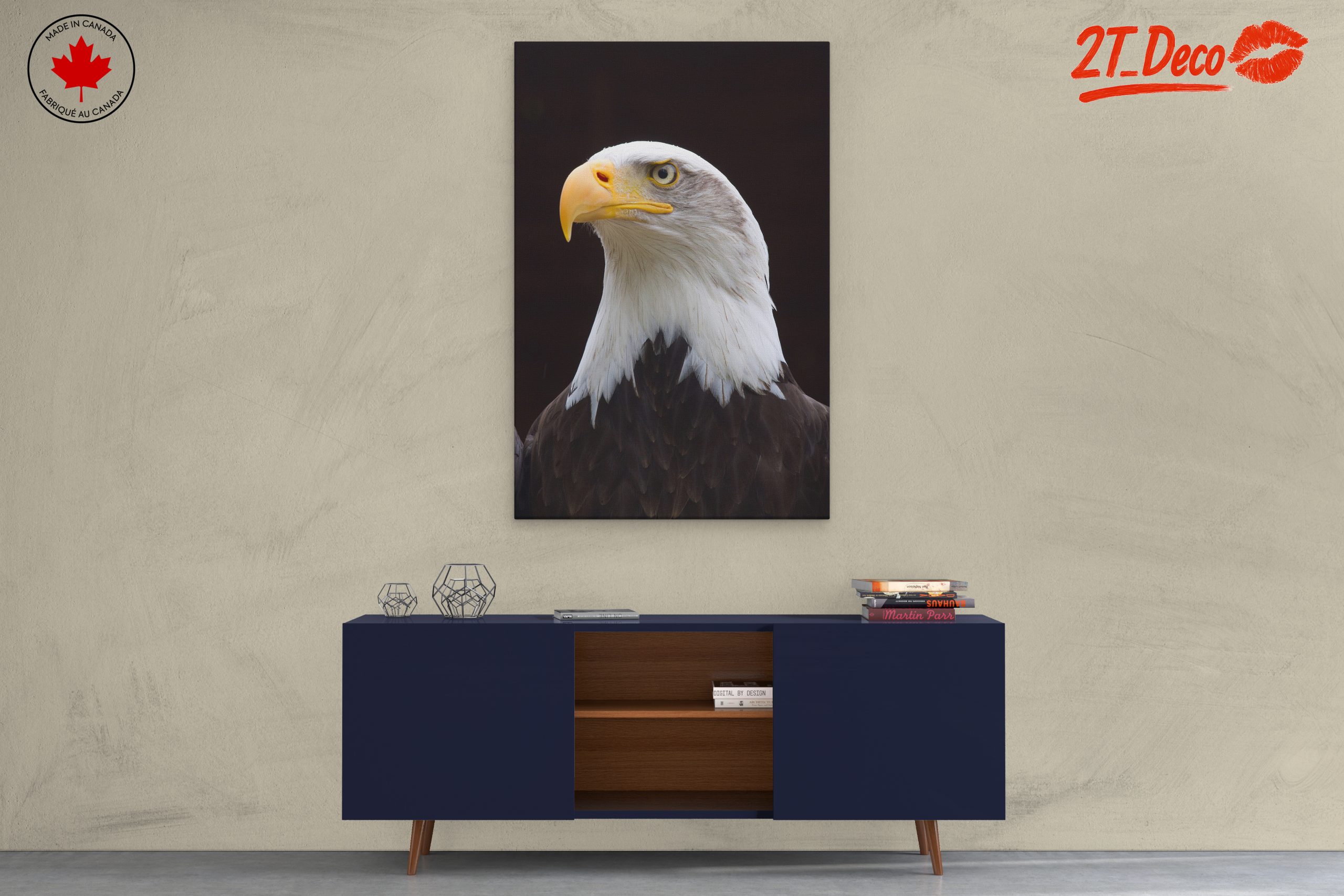 Majestic Eagle Portrait Wall Art 2 - Image 3