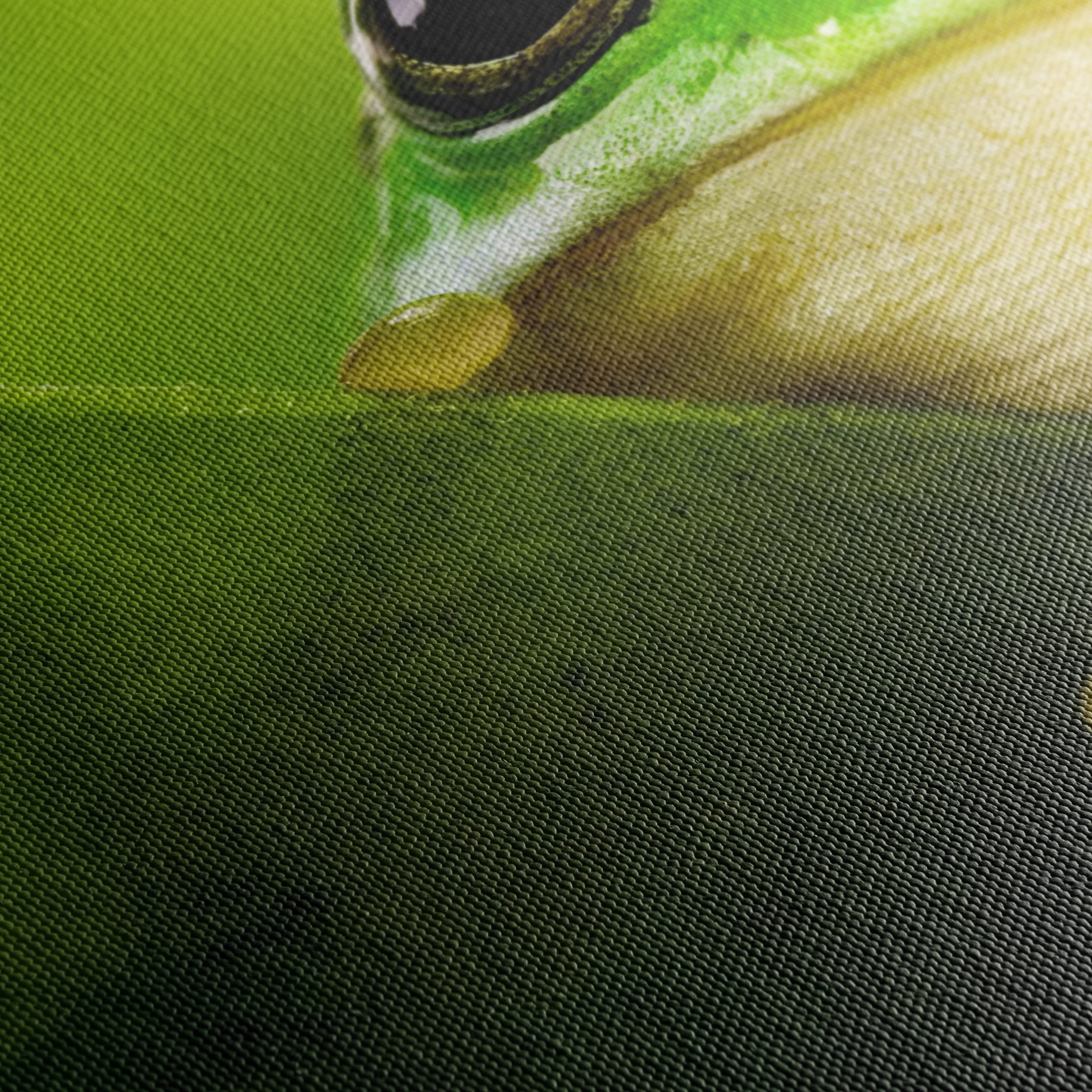 Close-Up Of A Green Frog Among Leaves - Image 5
