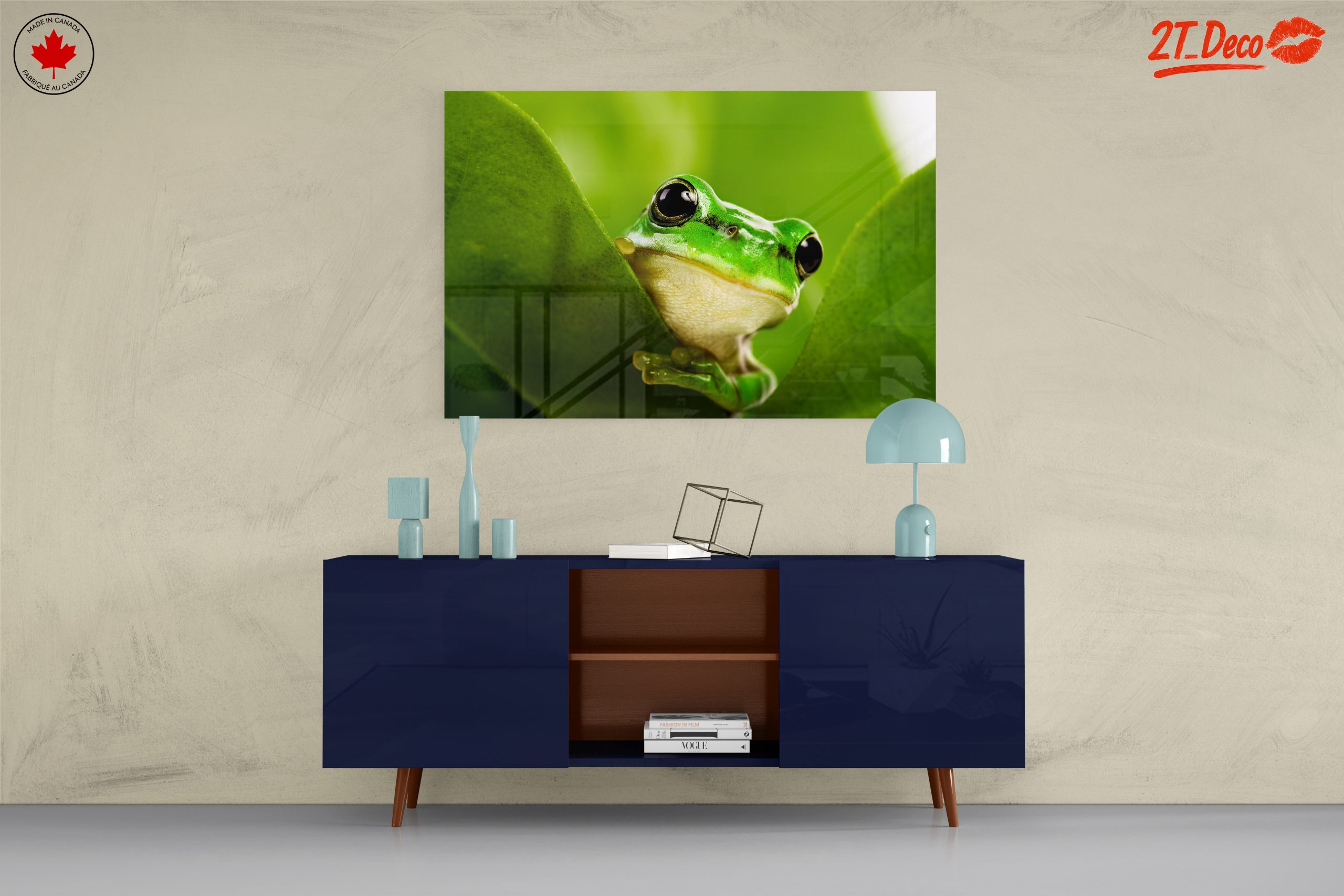 Close-Up Of A Green Frog Among Leaves - Image 8