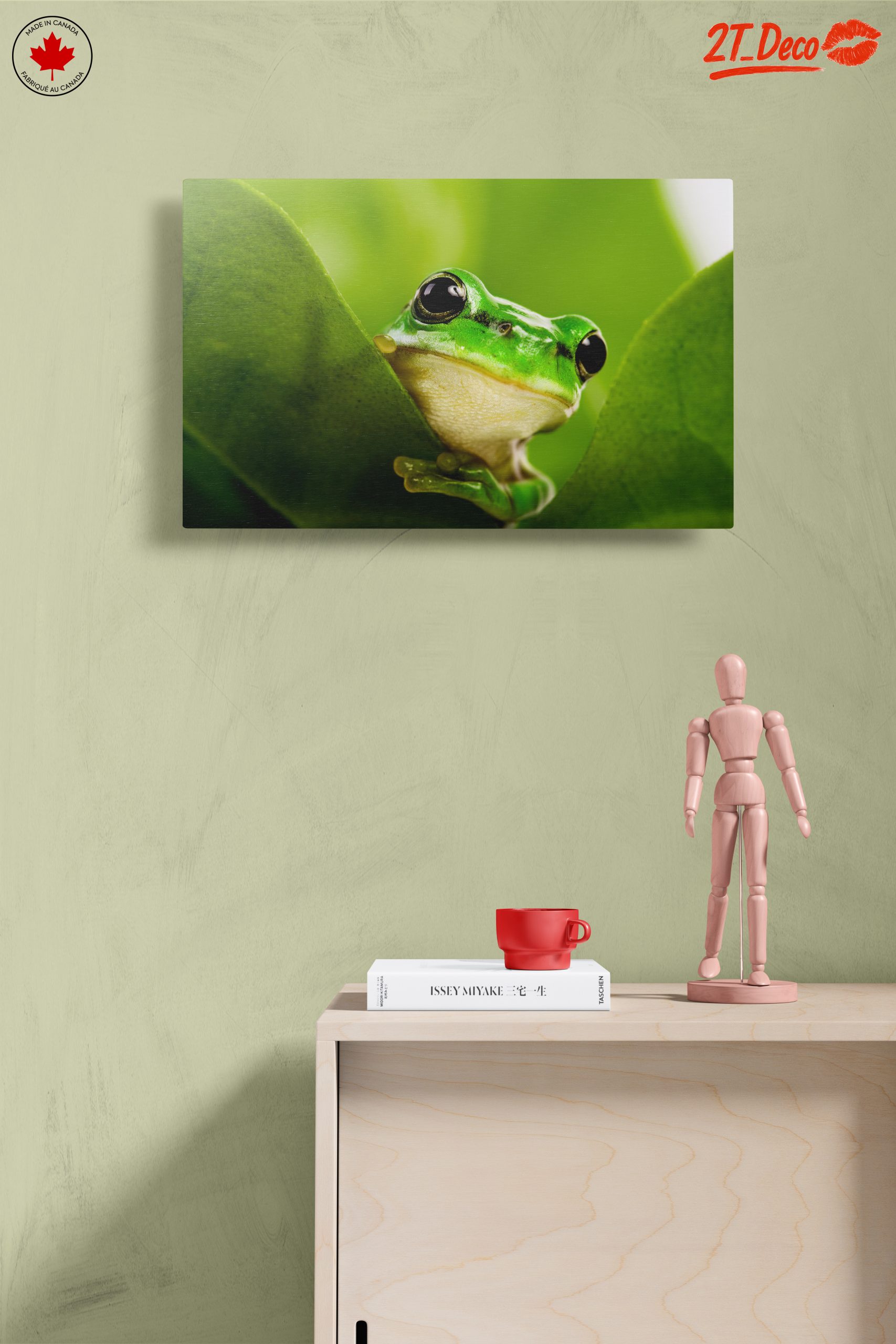 Close-Up Of A Green Frog Among Leaves - Image 14