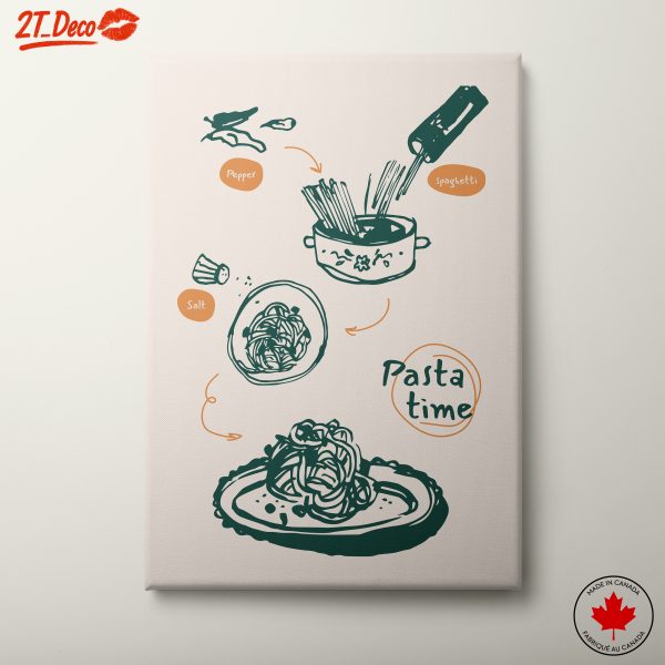 Abstract Pasta Preparation Art