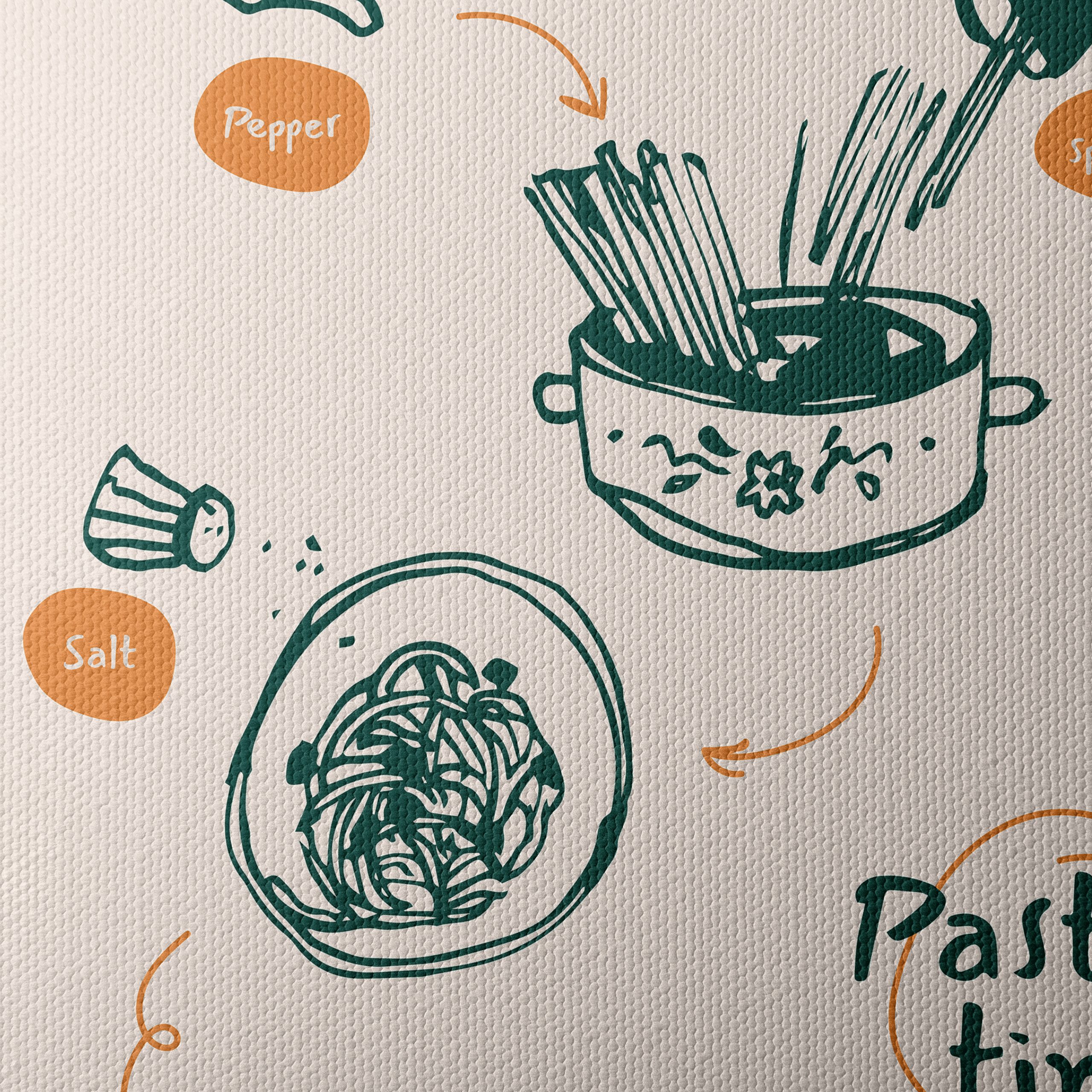 Abstract Pasta Preparation Art - Image 4