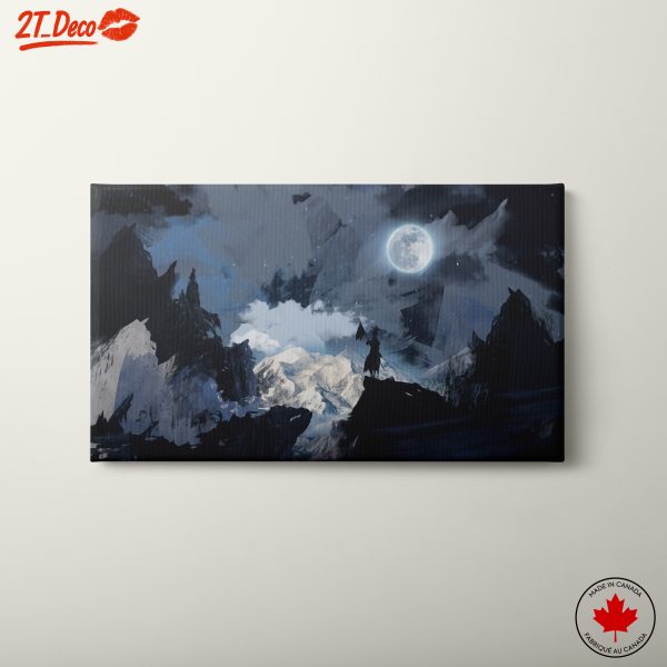 Dramatic Abstract Mountain Scene
