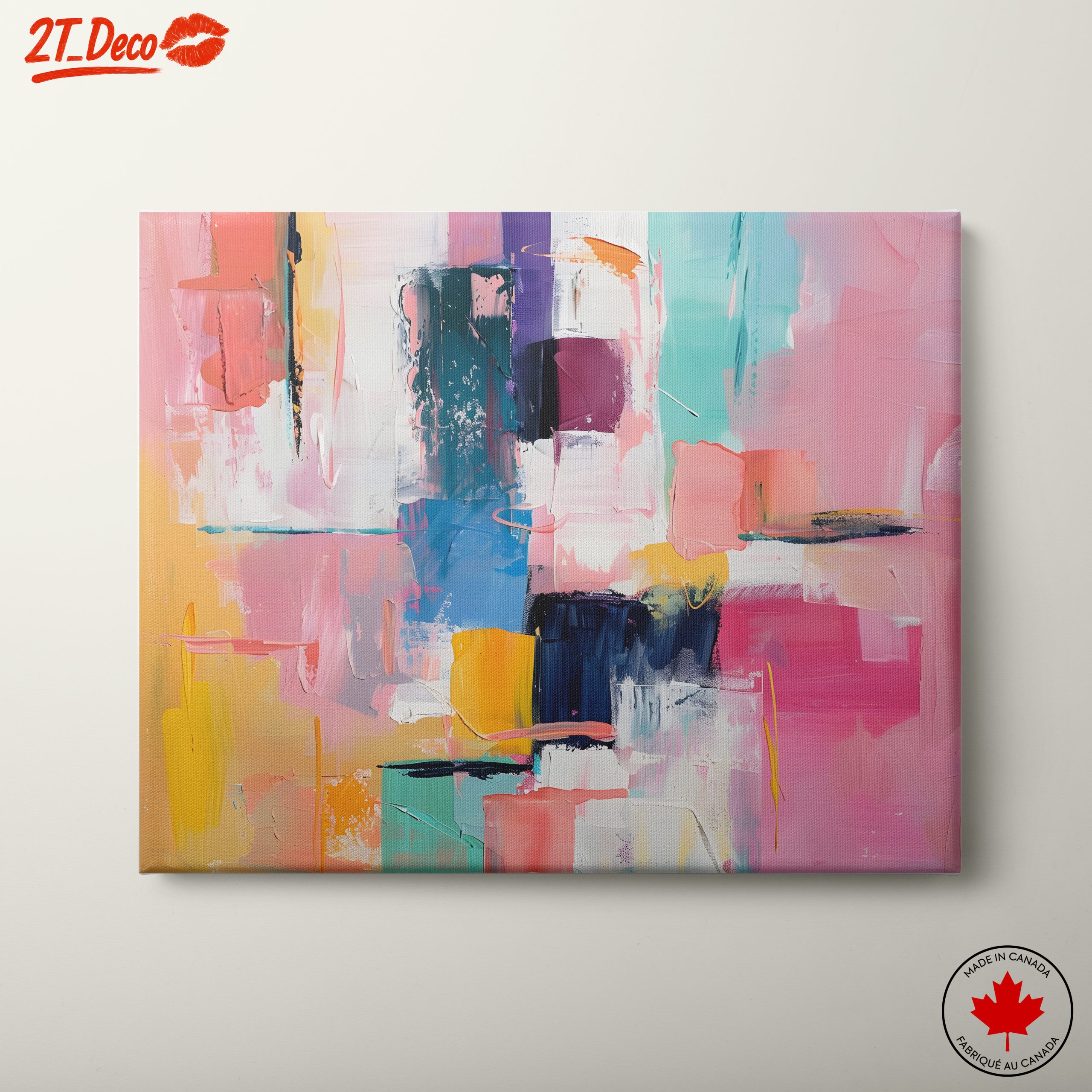 Vibrant Abstract Art with Bold Colors