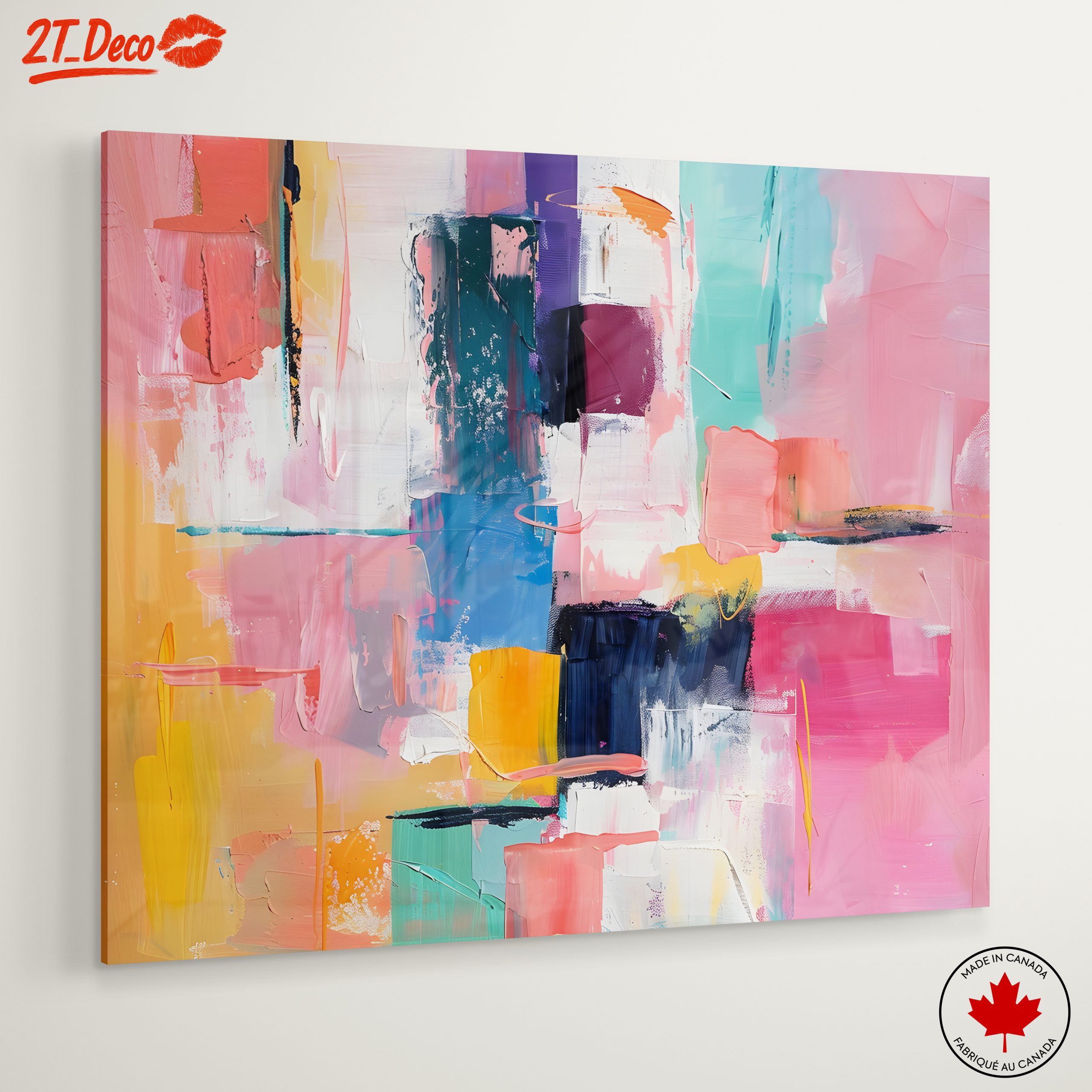 Vibrant Abstract Art with Bold Colors - Image 6