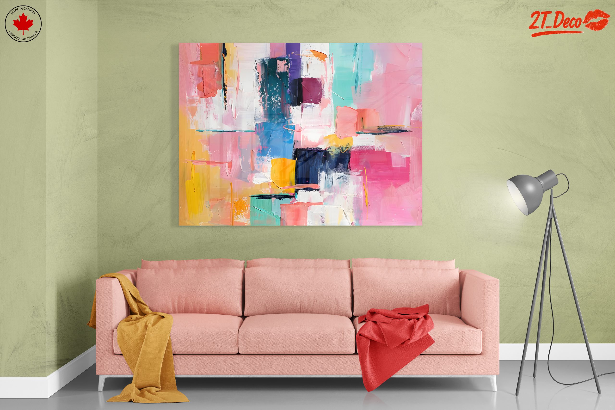 Vibrant Abstract Art with Bold Colors - Image 7
