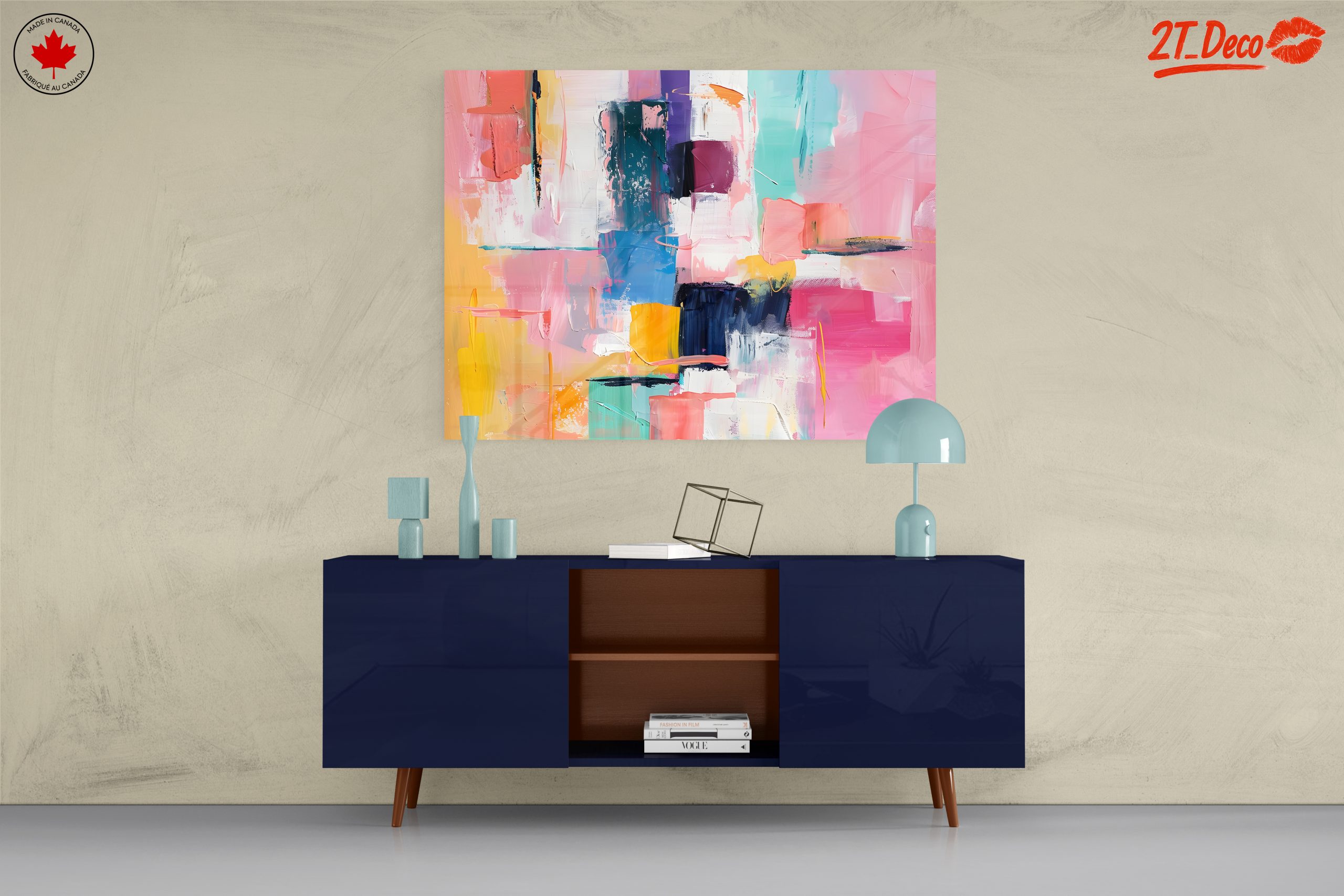 Vibrant Abstract Art with Bold Colors - Image 8