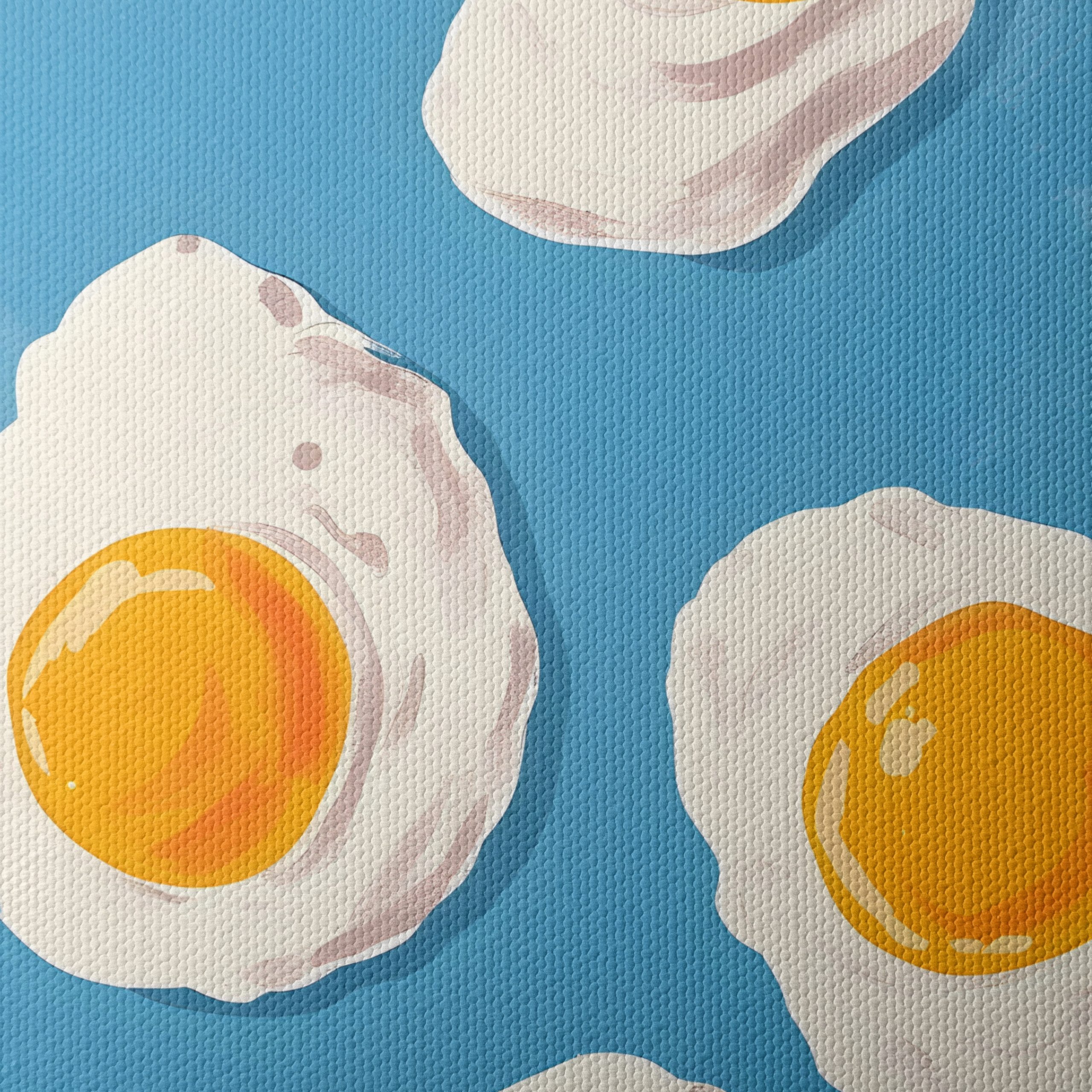 Fried Eggs Food Pattern Art - Image 4