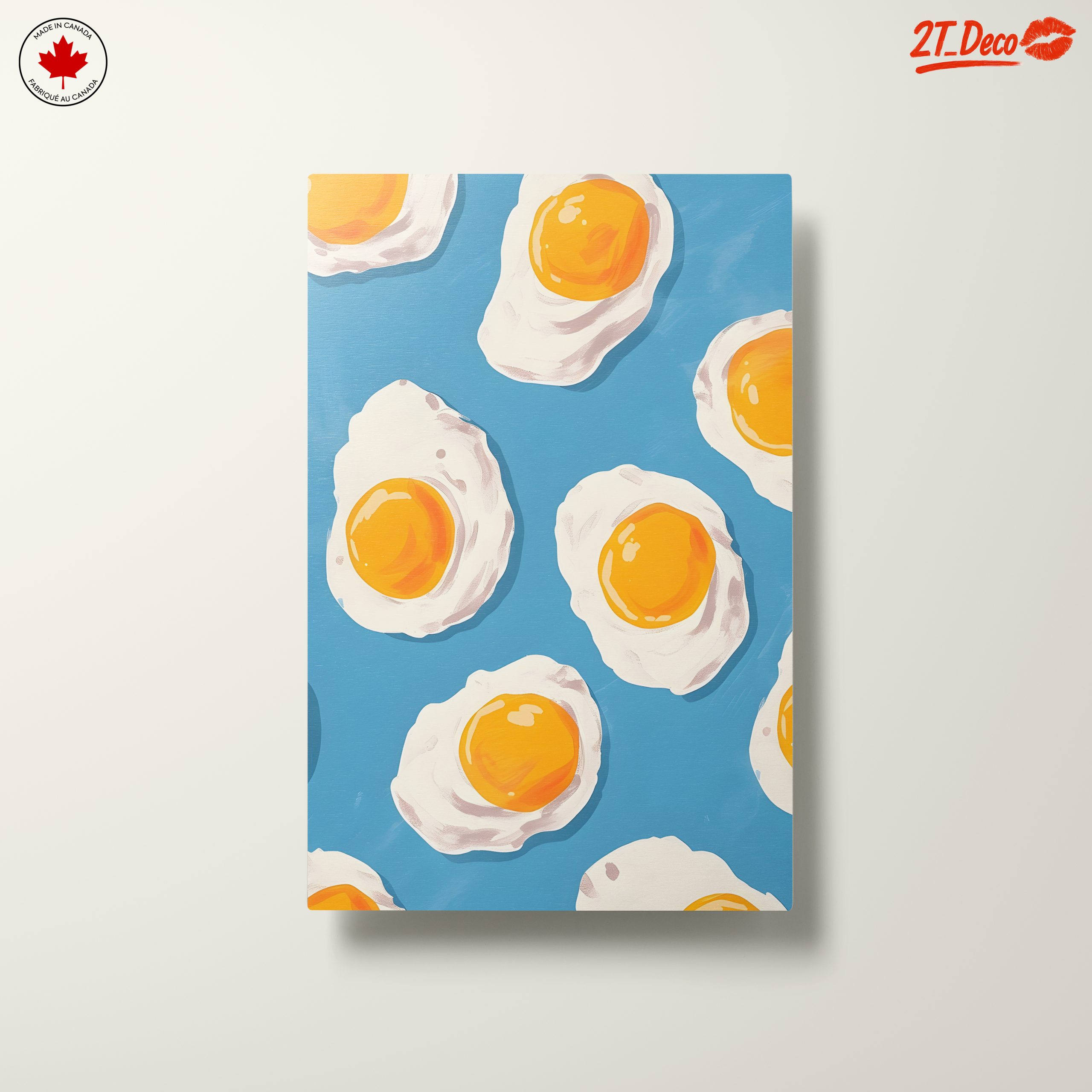 Fried Eggs Food Pattern Art - Image 10