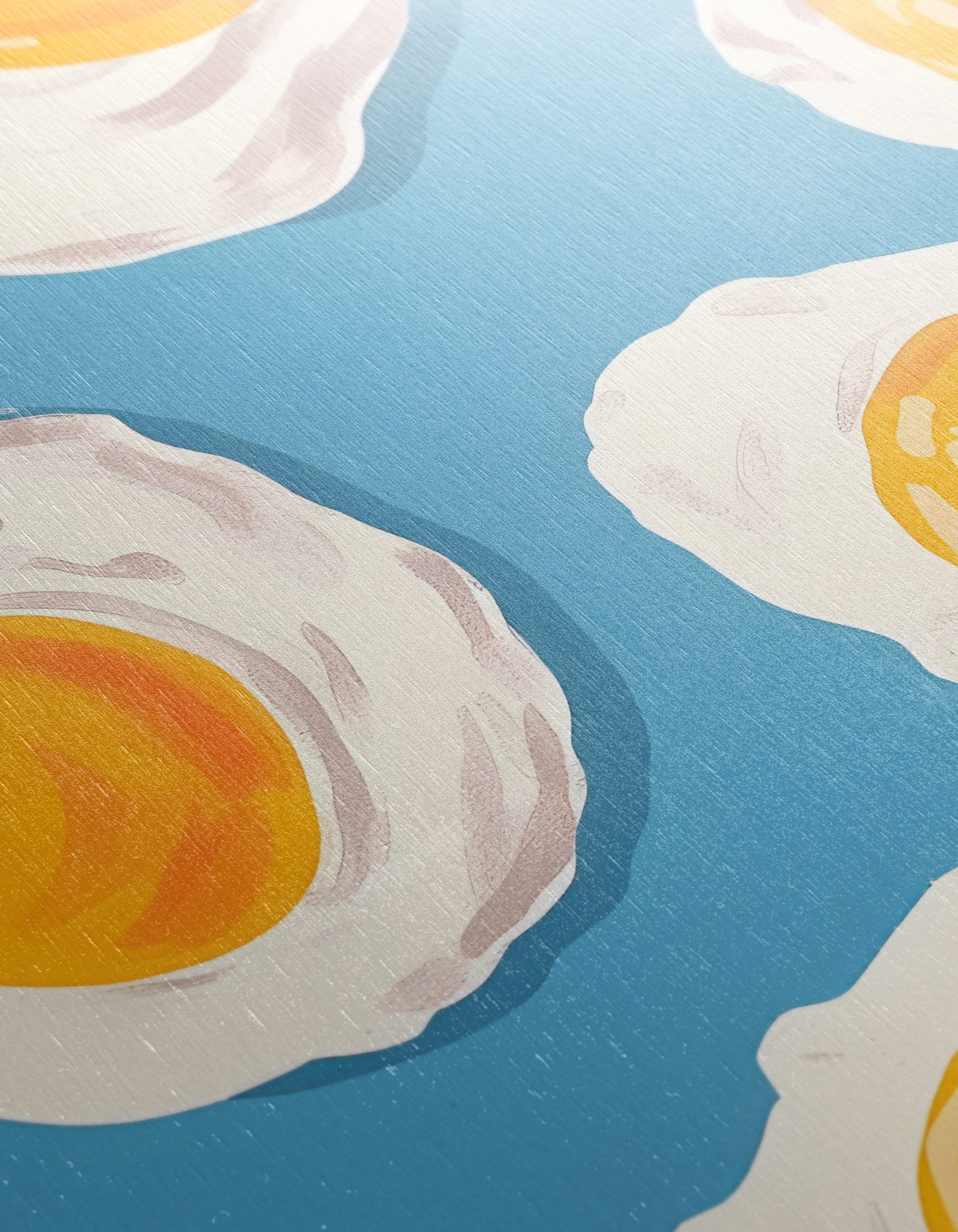 Fried Eggs Food Pattern Art - Image 12