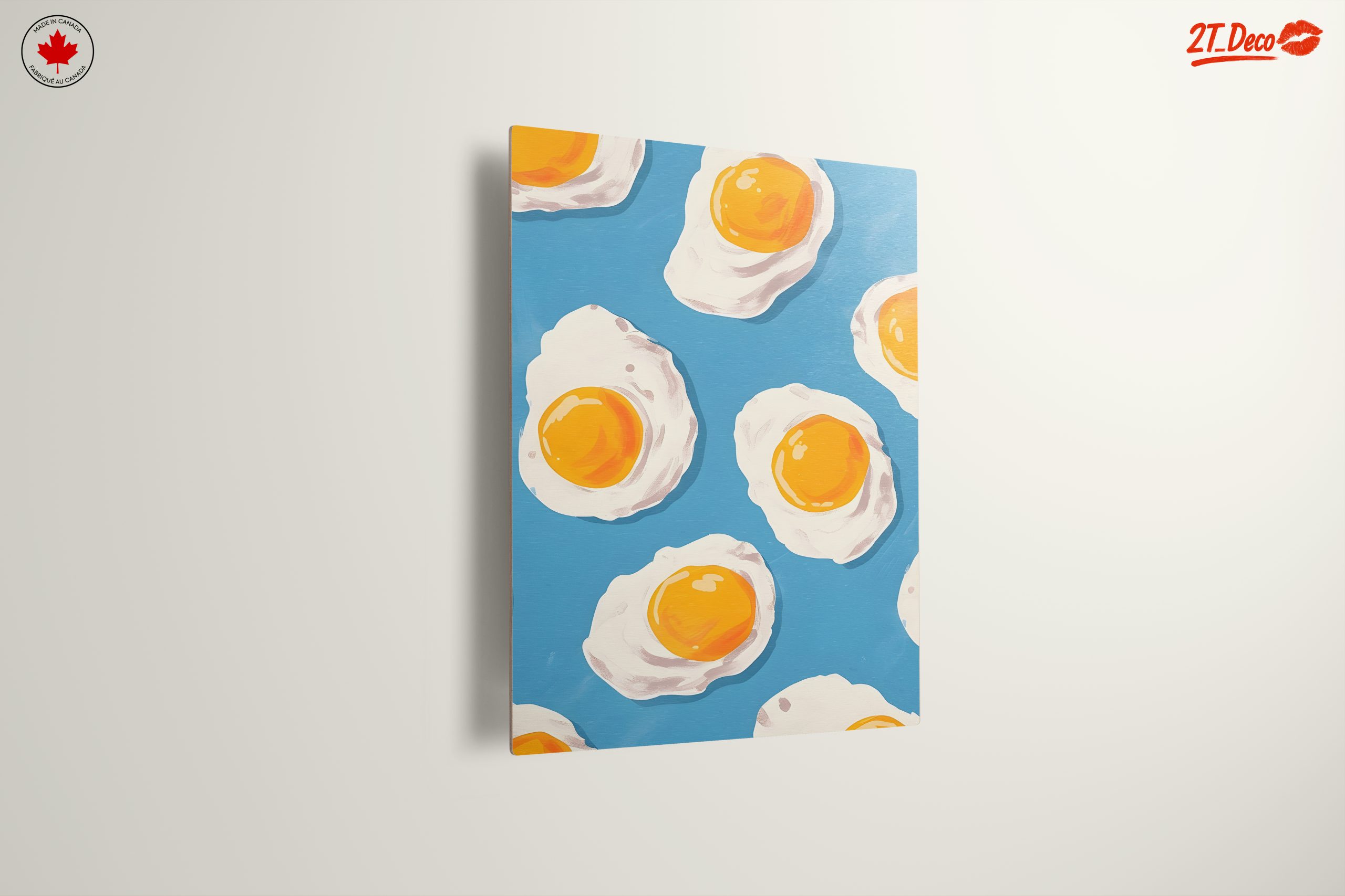 Fried Eggs Food Pattern Art - Image 13